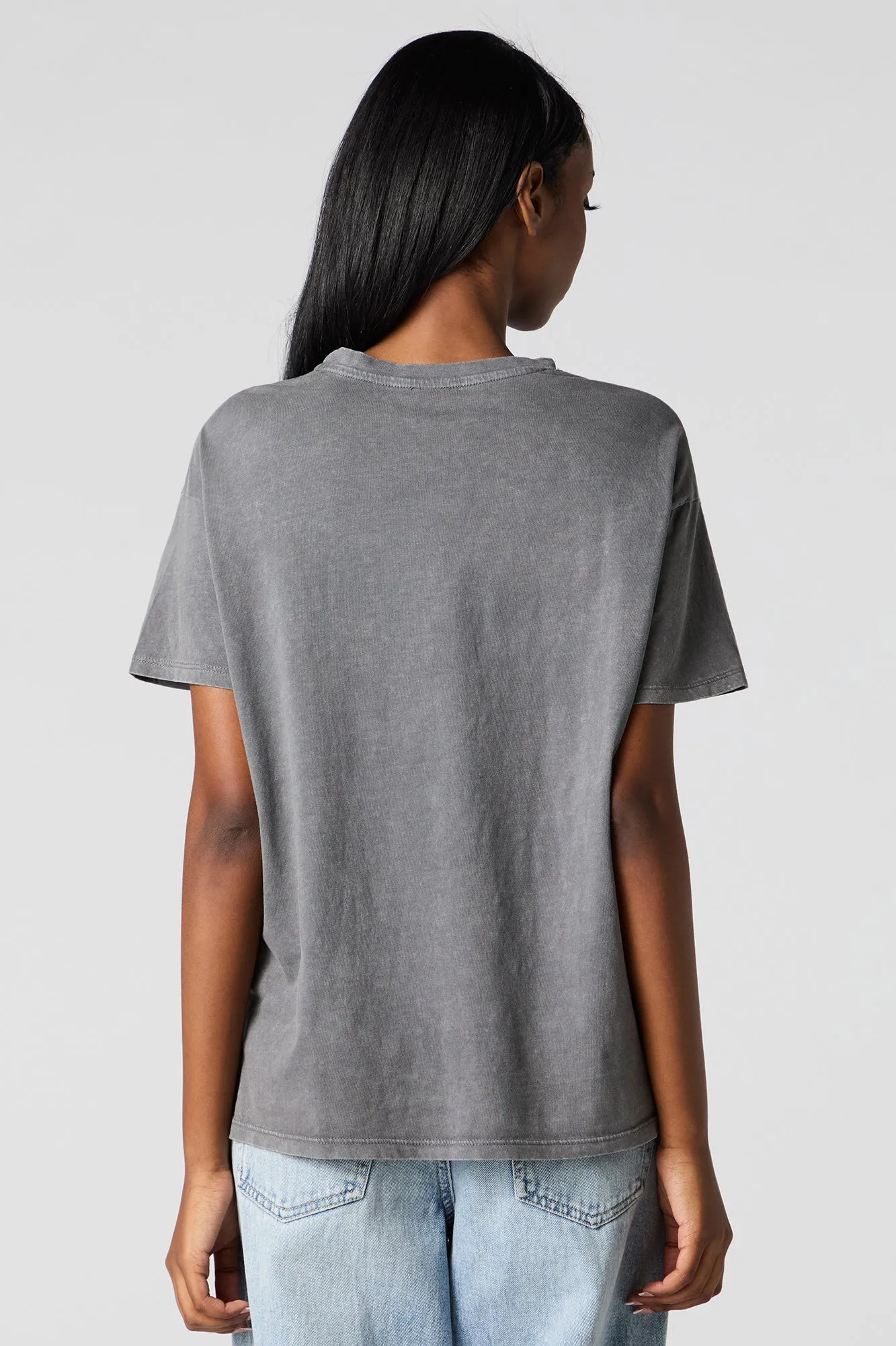 Happy Hour Graphic Washed T-Shirt sold by Urban Planet product image thumbnail 2