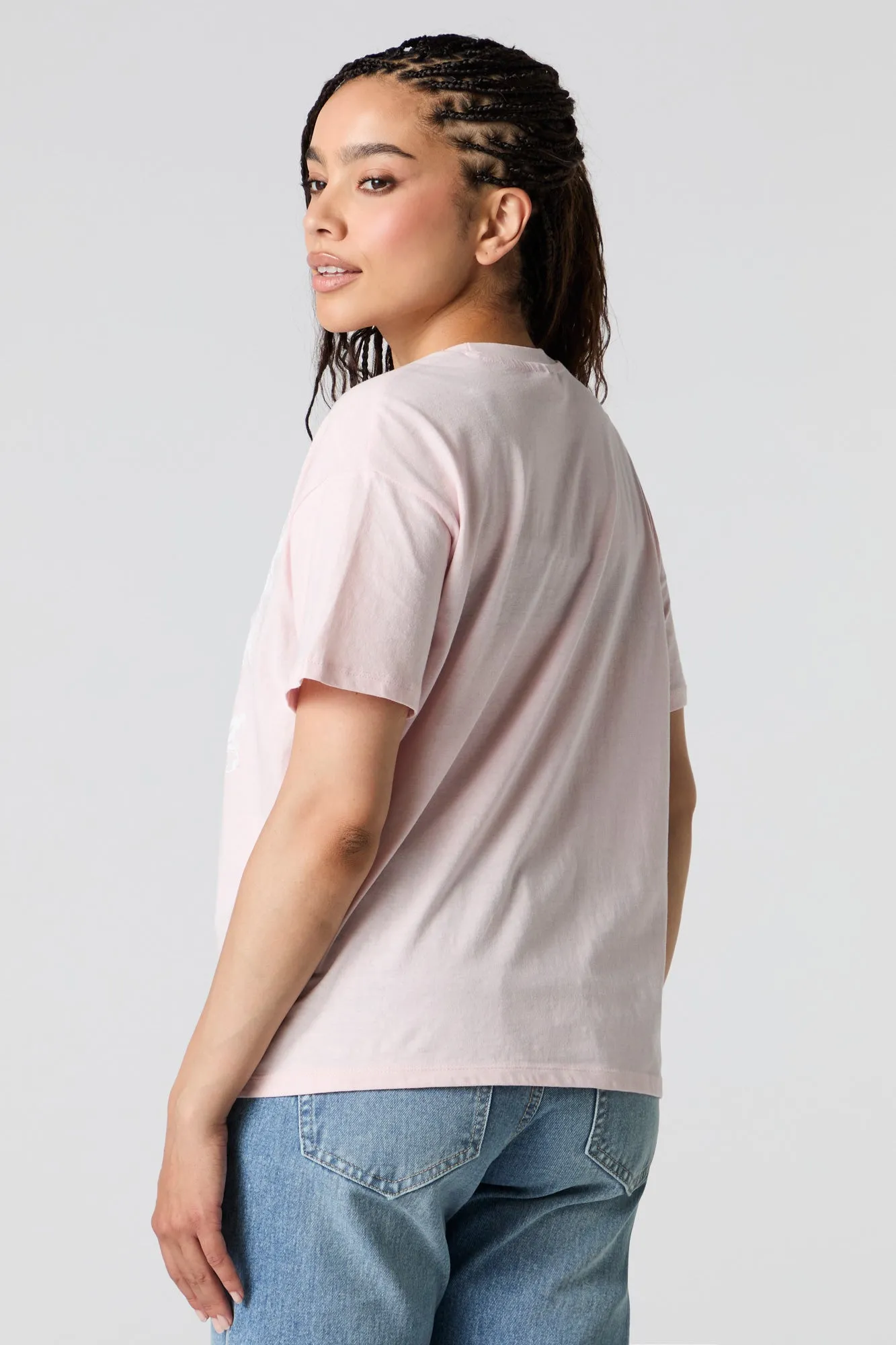 T-shirt coupe garçonne à imprimé de boucle sold by Urban Planet product image thumbnail 3