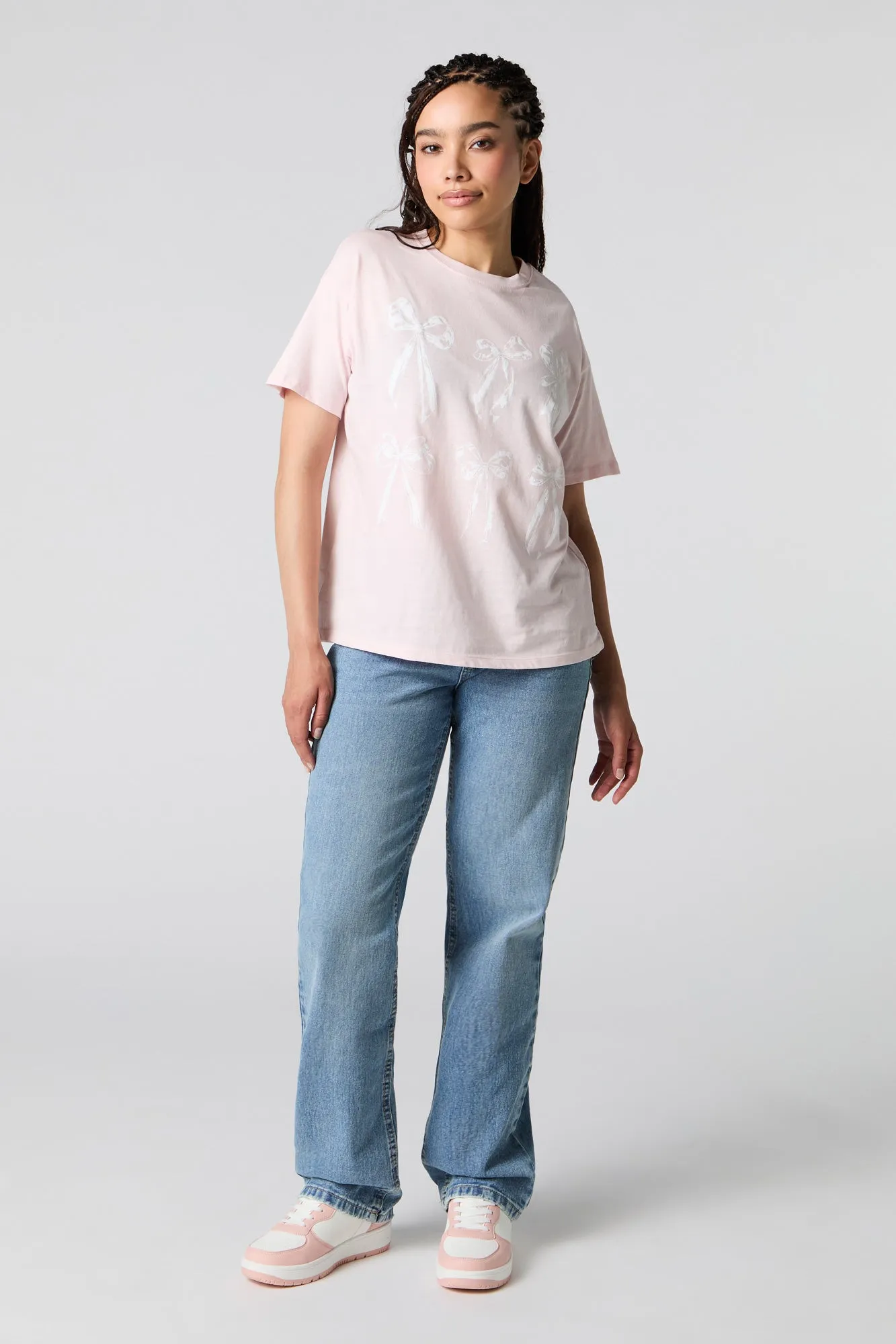 T-shirt coupe garçonne à imprimé de boucle sold by Urban Planet product image thumbnail 2