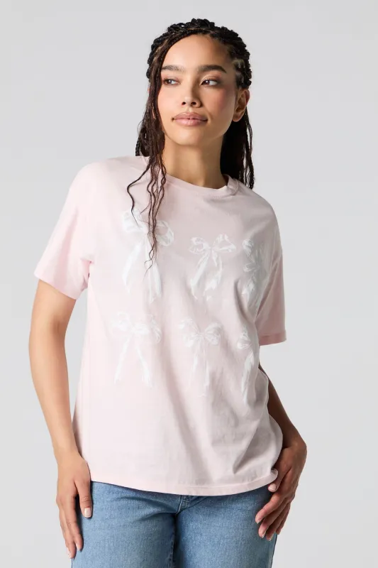 T-shirt coupe garçonne à imprimé de boucle sold by Urban Planet