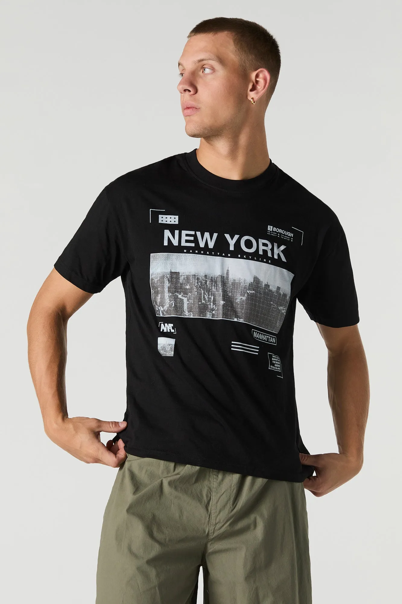 Manhattan New York Graphic T-Shirt sold by Urban Planet