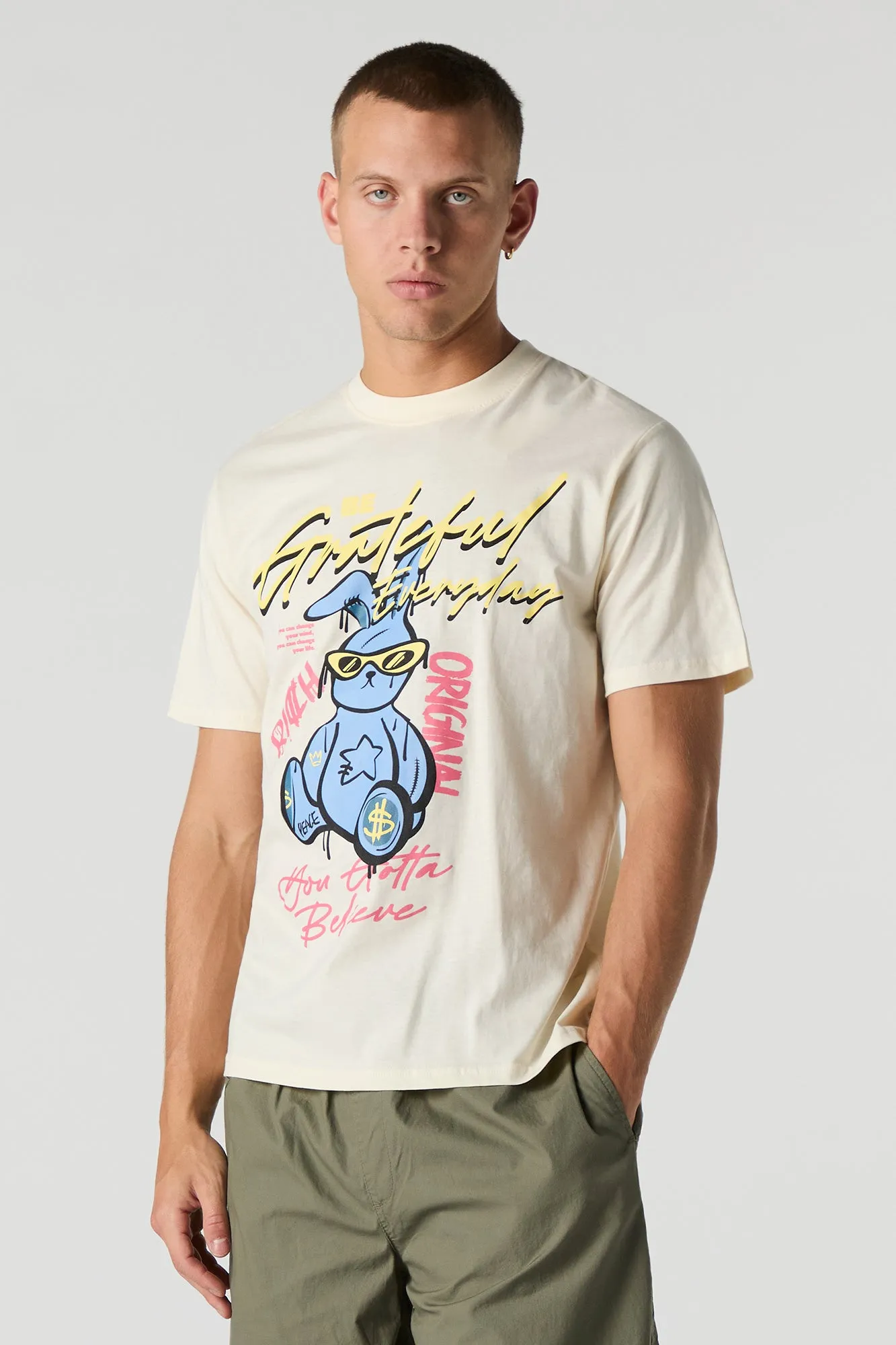Grateful Bunny Graphic T-Shirt sold by Urban Planet