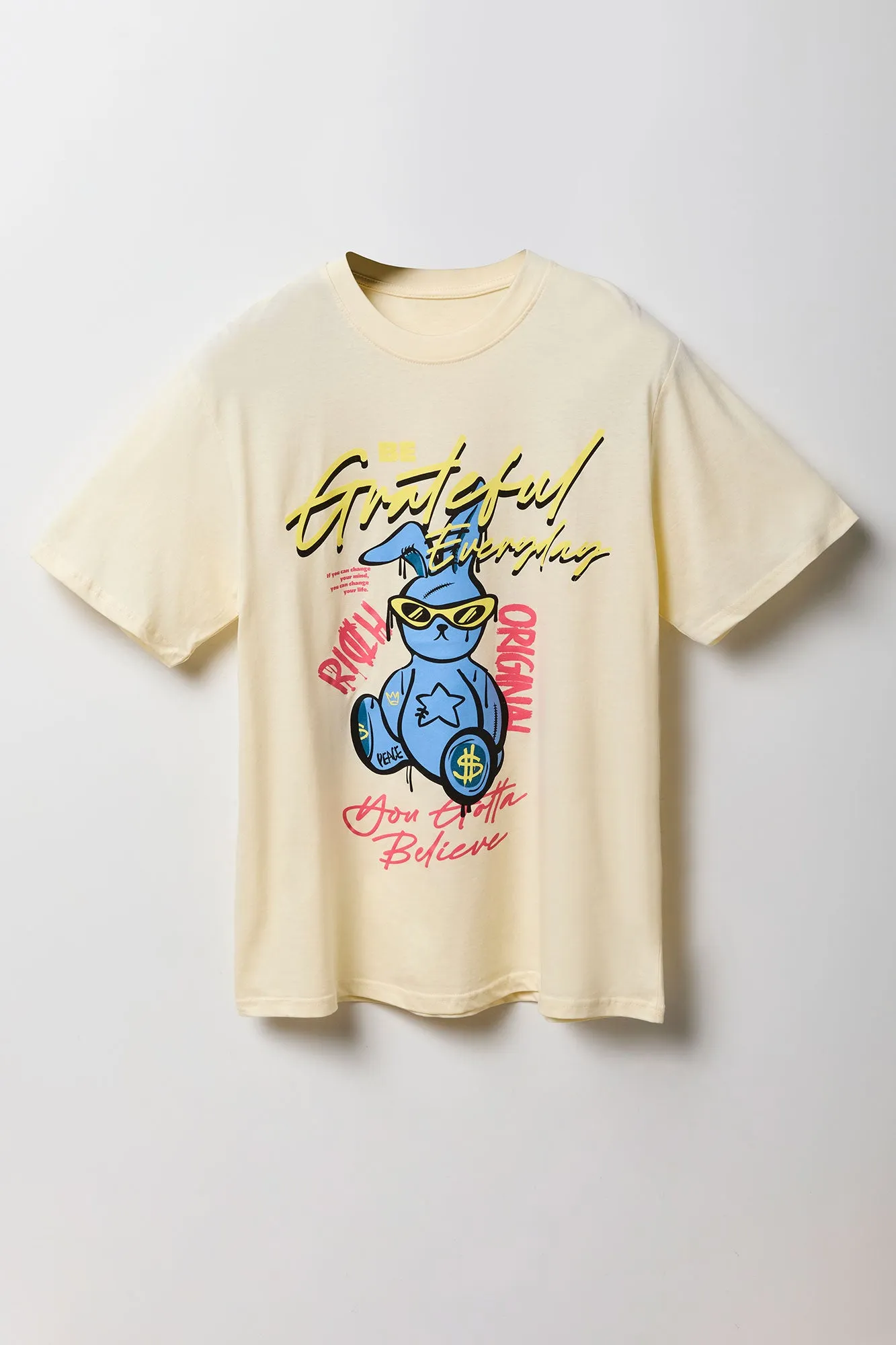 T-shirt à imprimé Grateful Bunny sold by Urban Planet product image thumbnail 2
