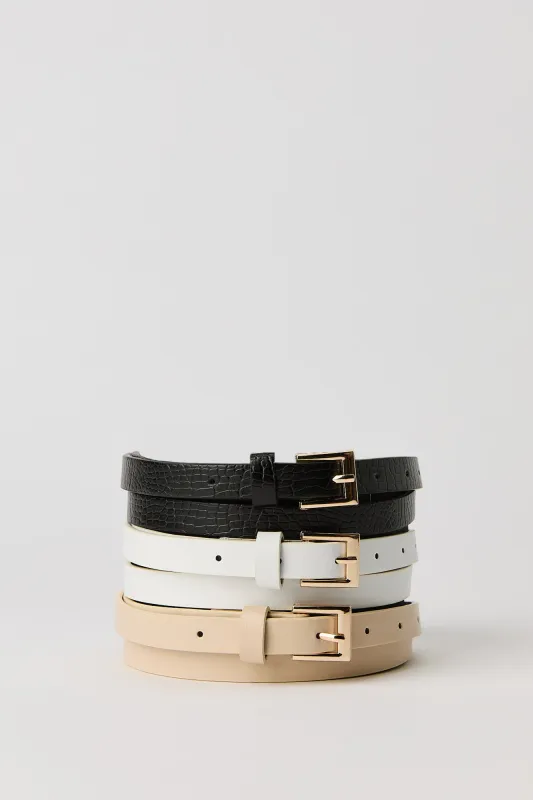 Thin Belts (3 Pack) sold by Urban Planet