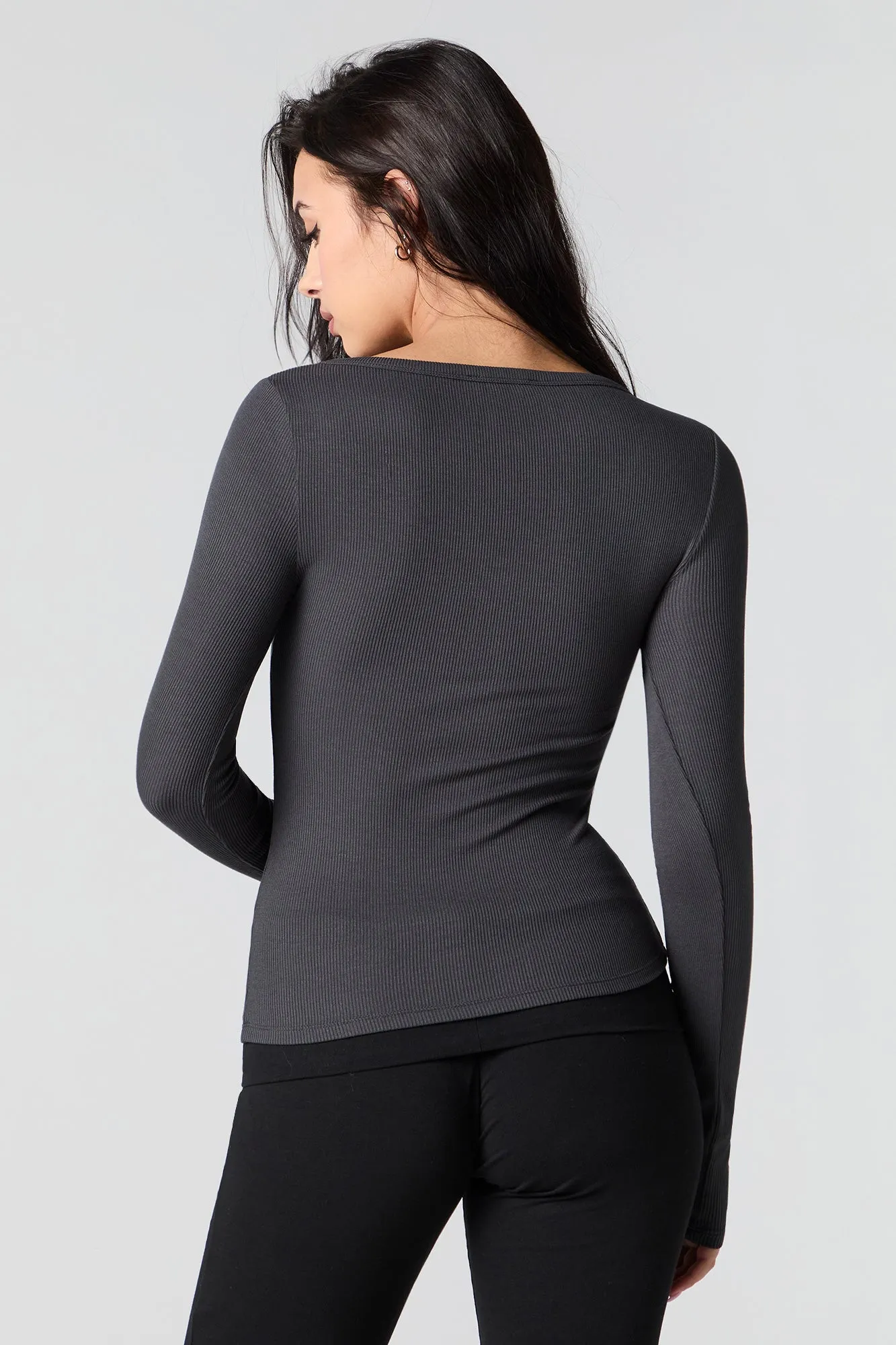 Haut Henley côtelé classique sold by Urban Planet product image thumbnail 5