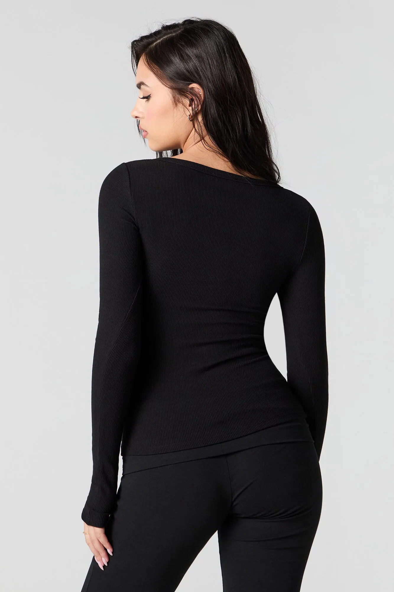 Haut Henley côtelé classique sold by Urban Planet product image thumbnail 3