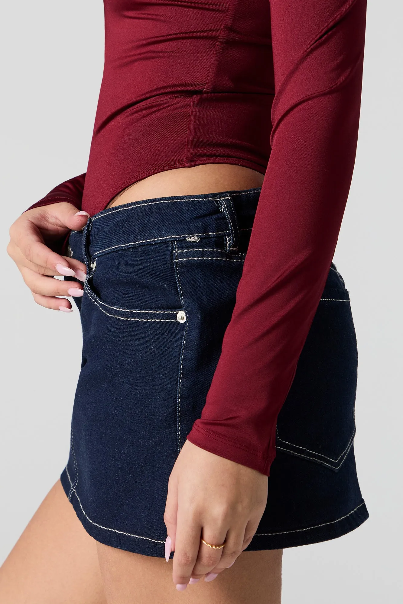 Contour Crew Neck Bodysuit sold by Urban Planet product image thumbnail 4