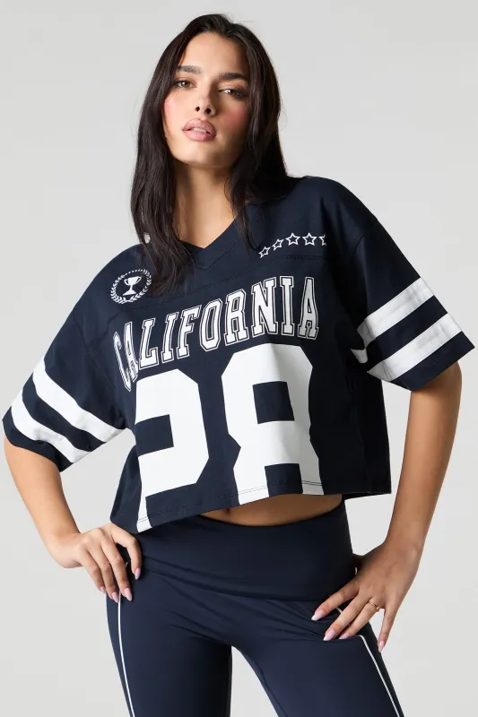 T-shirt de football à imprimé Sommer Ray Active sold by Urban Planet