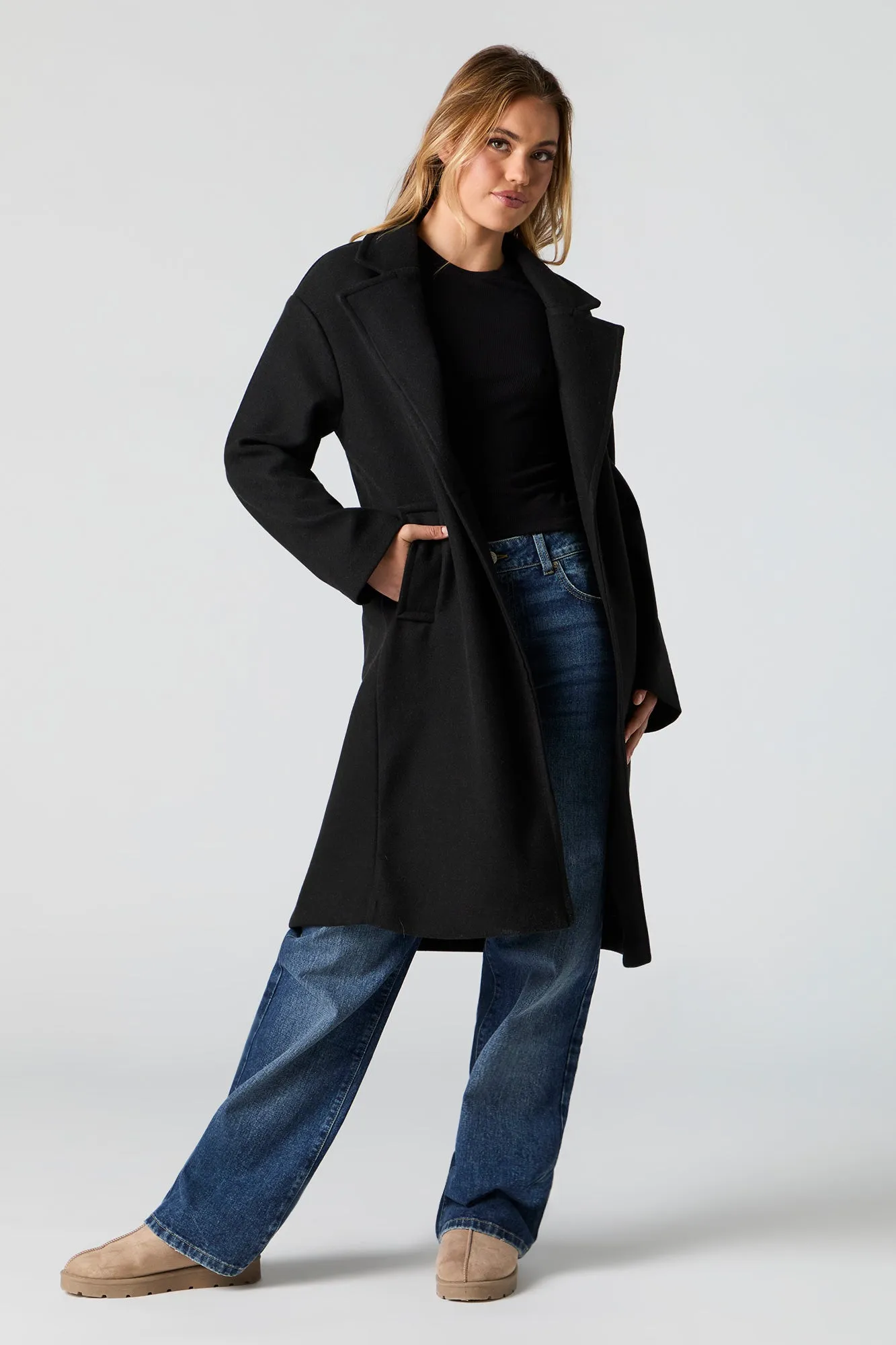 Manteau midi à simple boutonnage sold by Urban Planet product image thumbnail 2