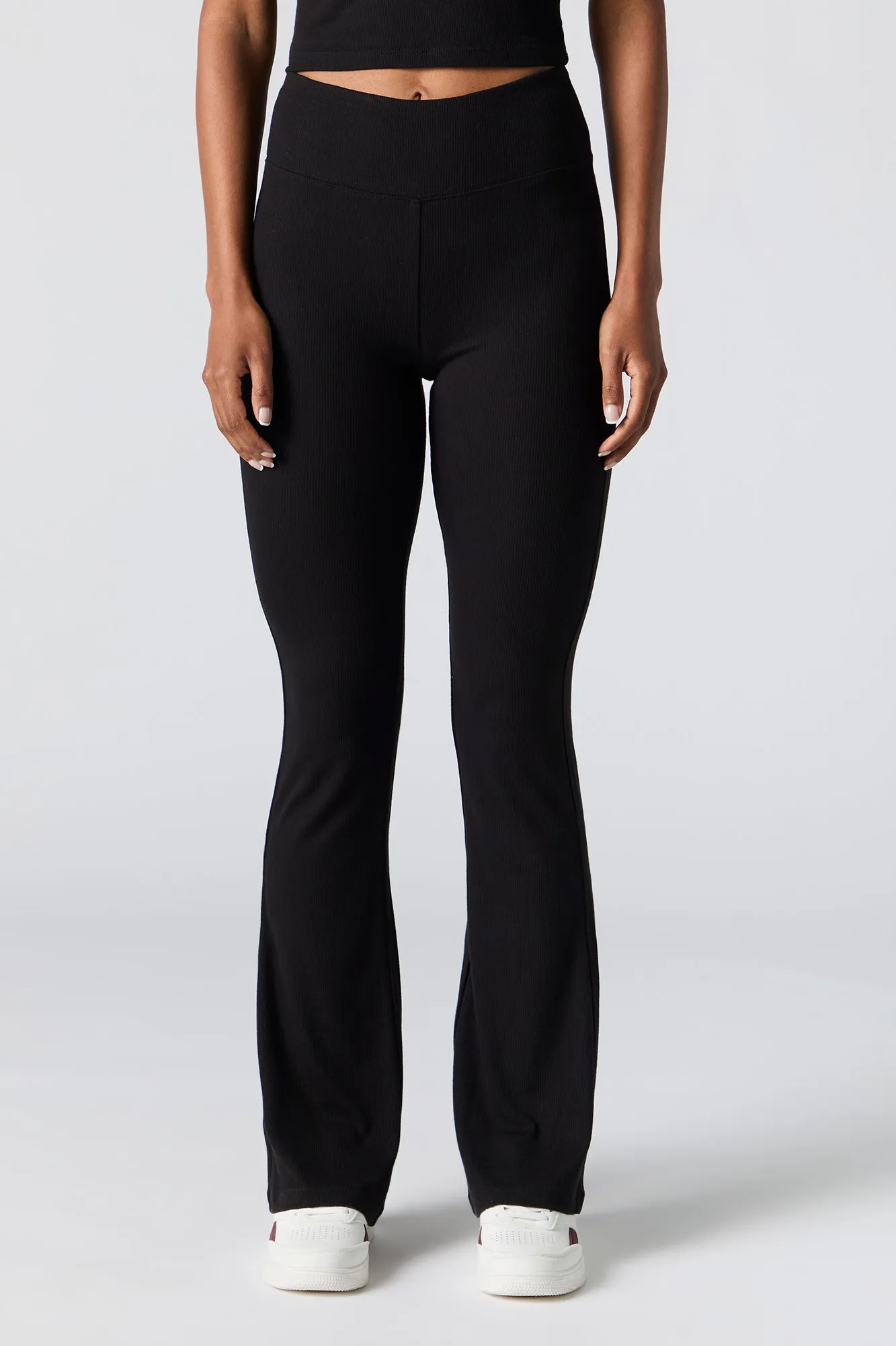 Active Soft Ribbed Flare Pant sold by Urban Planet product image thumbnail 5