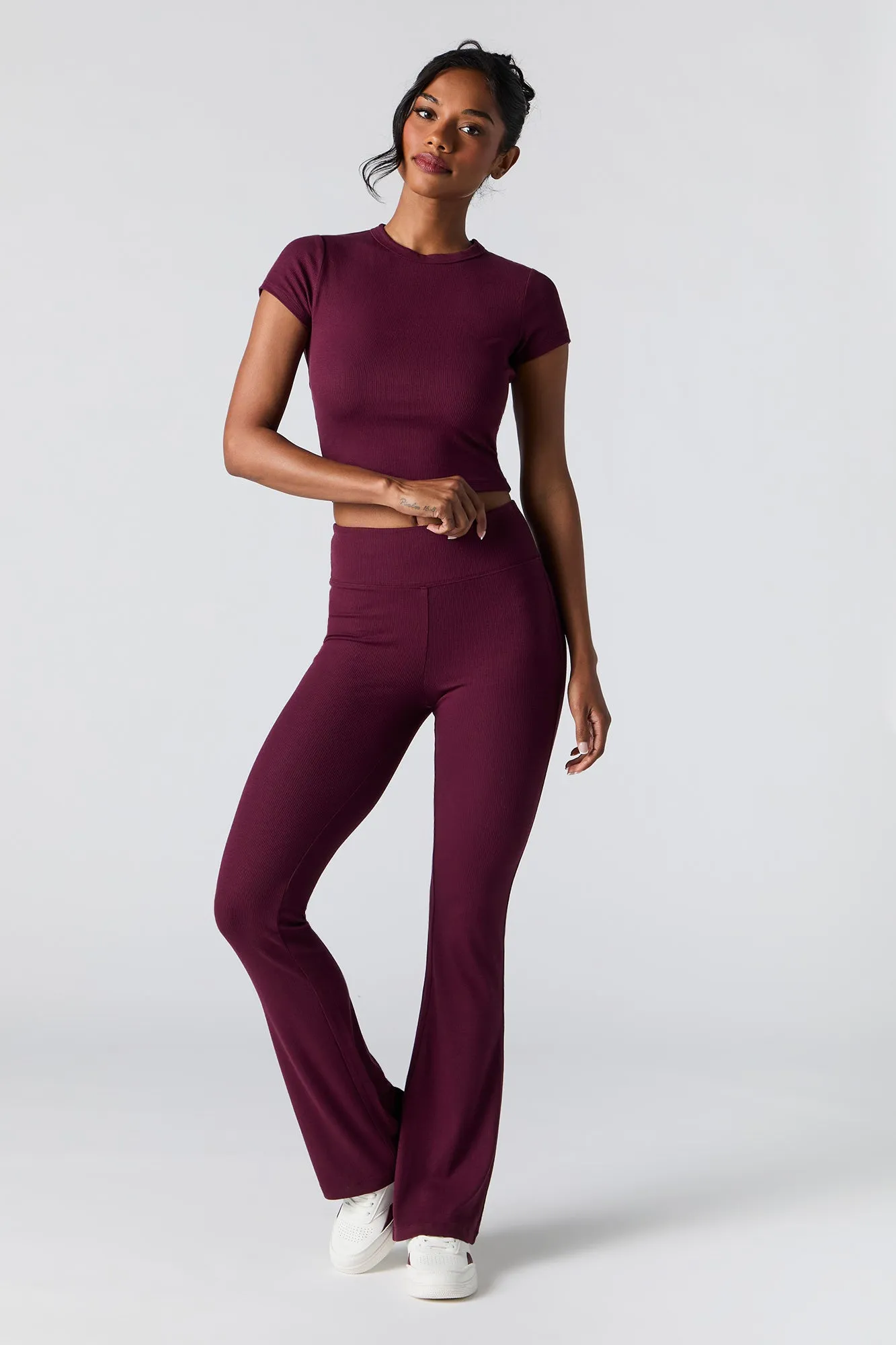 Active Soft Ribbed T-Shirt sold by Urban Planet product image thumbnail 3