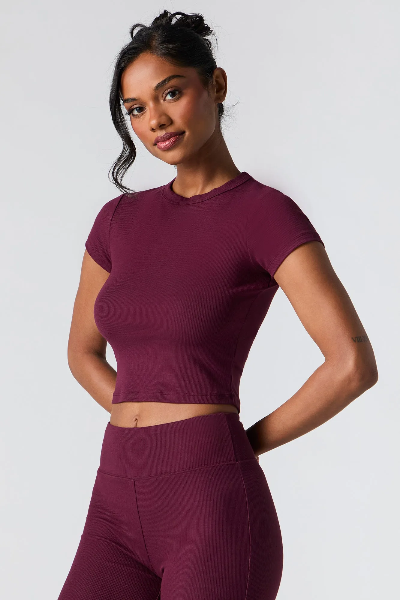 Active Soft Ribbed T-Shirt sold by Urban Planet