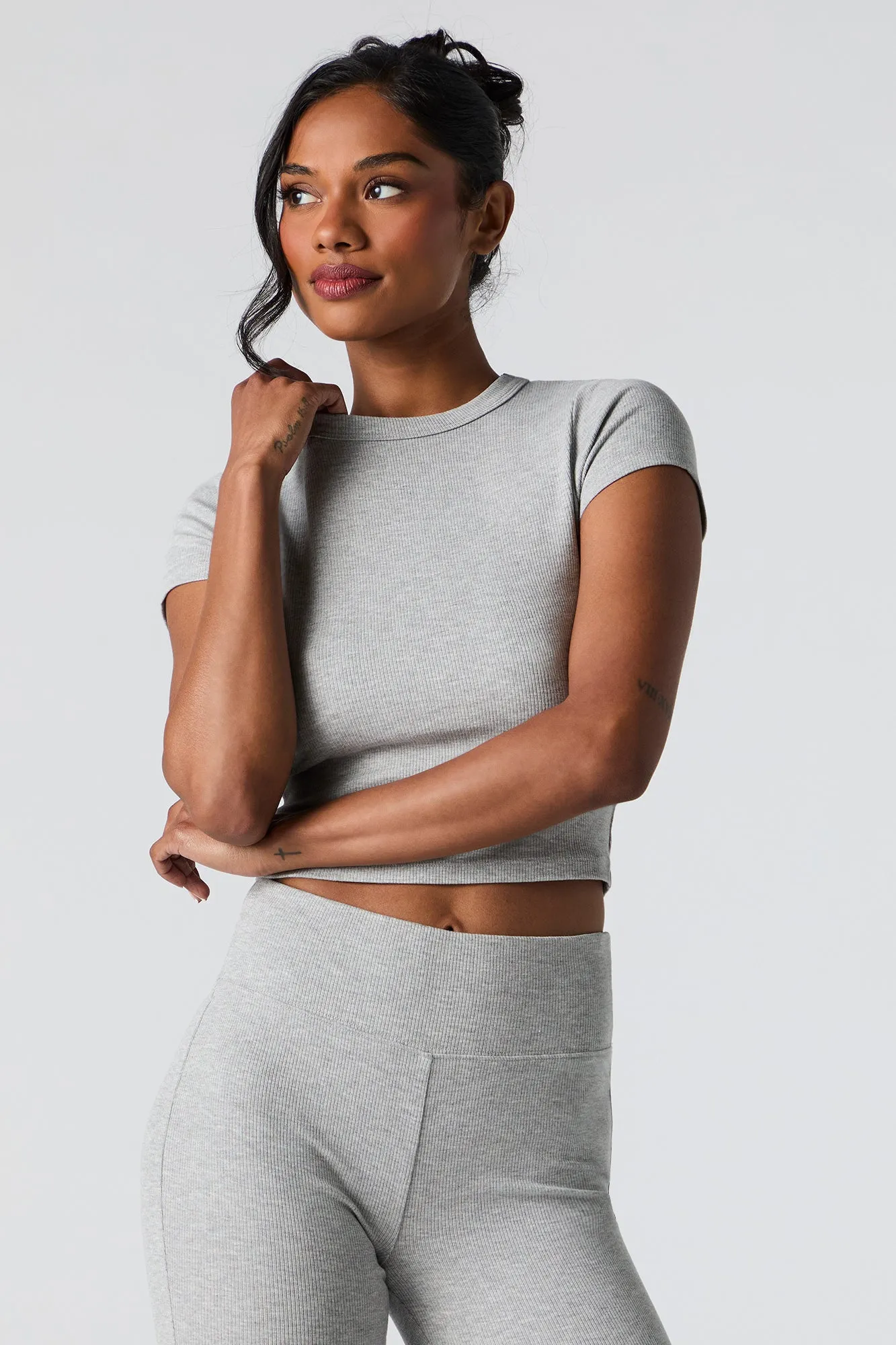 T-shirt Active côtelé doux sold by Urban Planet product image thumbnail 5