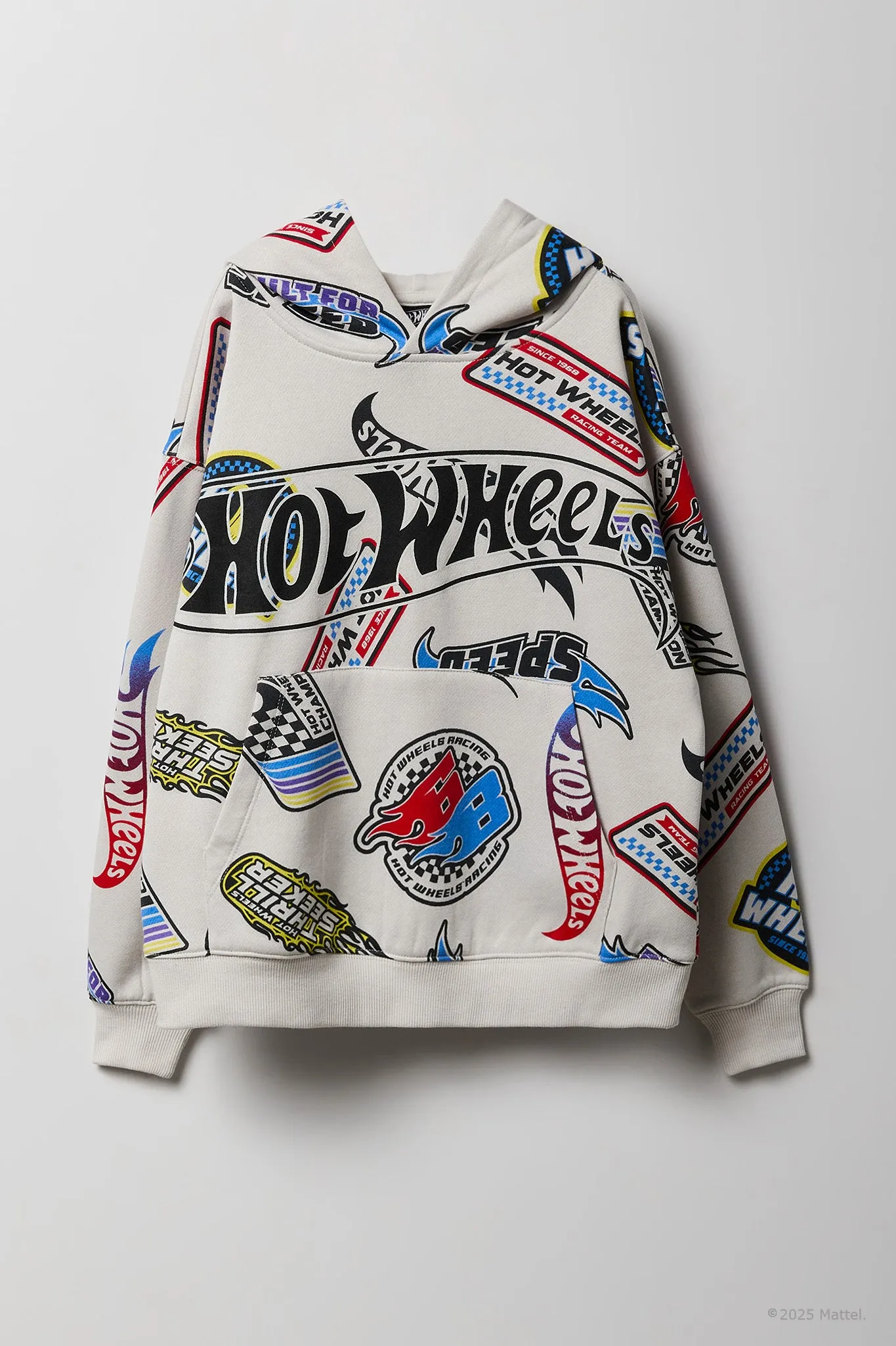 Haut à capuchon en molleton à imprimé Hot Wheels pour enfants sold by Urban Planet