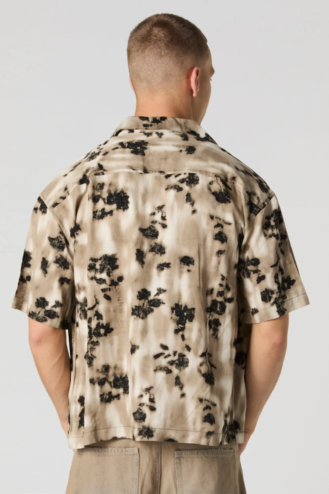 Printed Short Sleeve Button-Up Top sold by Urban Planet product image thumbnail 2