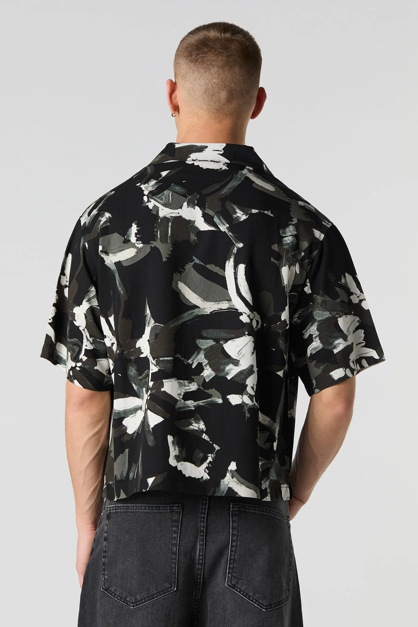 Printed Boxy Button-Up Top sold by Urban Planet product image thumbnail 2