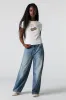 Cherry Graphic Rhinestone Ribbed T-Shirt sold by Urban Planet