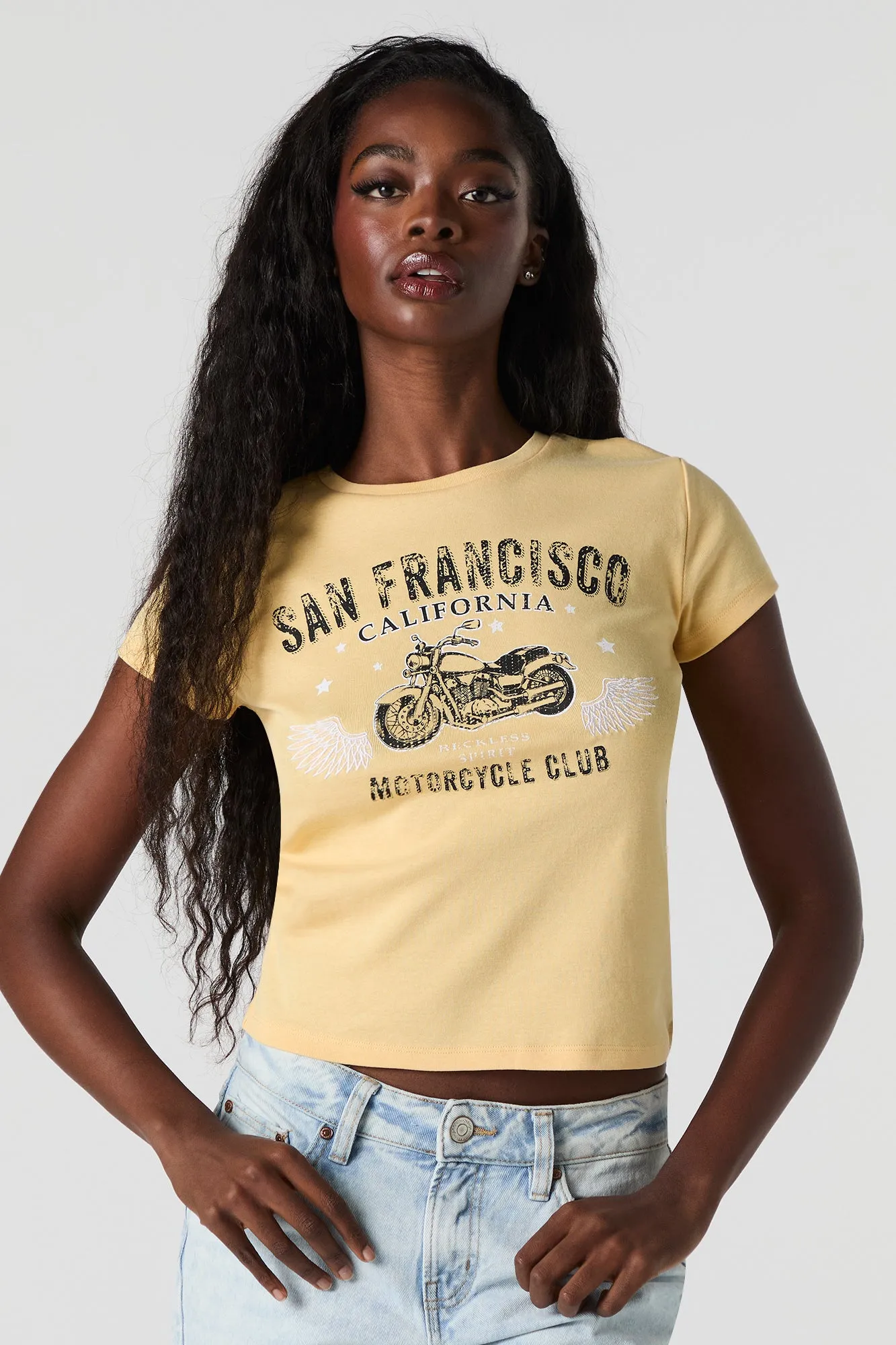 Destination Graphic Fitted T-Shirt sold by Urban Planet