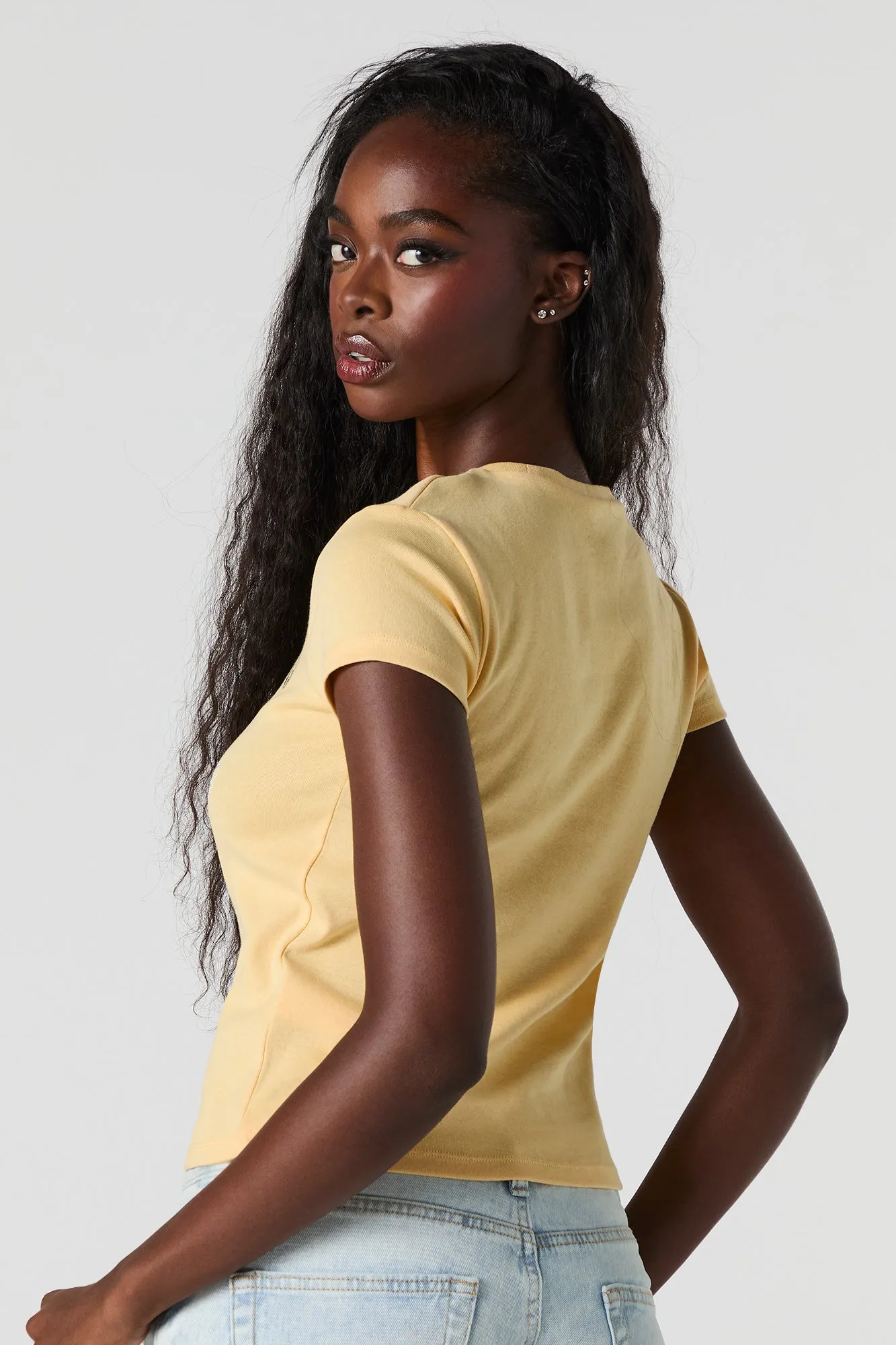Destination Graphic Fitted T-Shirt sold by Urban Planet product image thumbnail 2