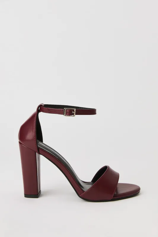 Ankle Strap Block Heel Sandal sold by Urban Planet