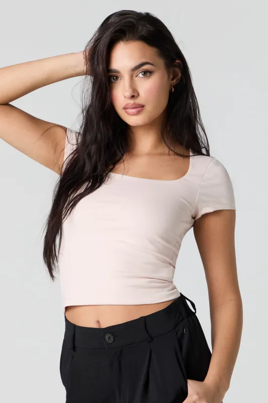 Contour Square Neck Top sold by Urban Planet