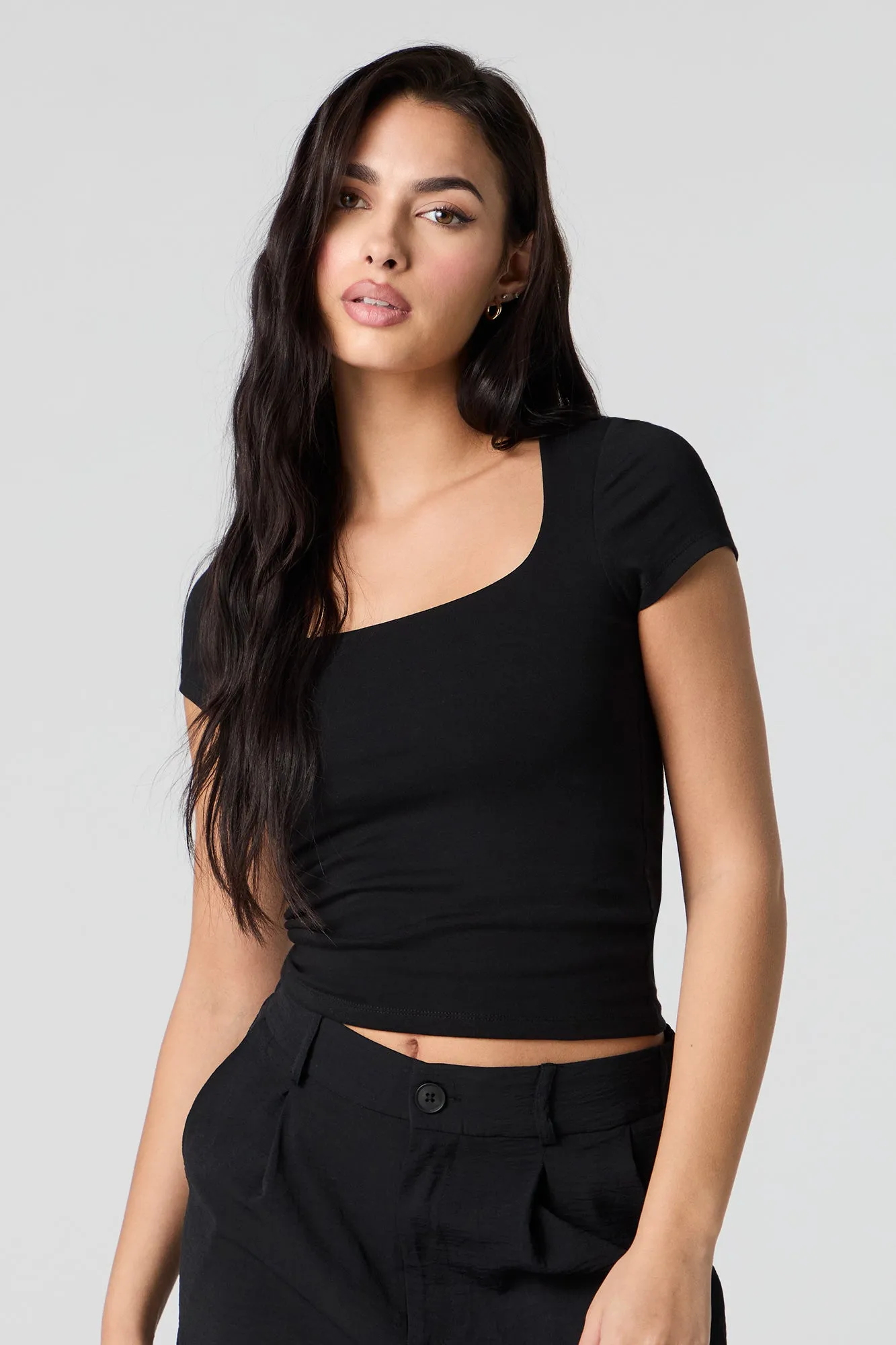 Contour Square Neck Top sold by Urban Planet product image thumbnail 4