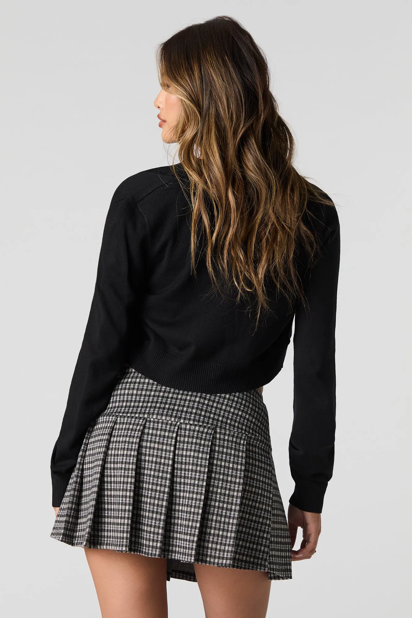 Printed Pleated Mini Skort sold by Urban Planet product image thumbnail 2