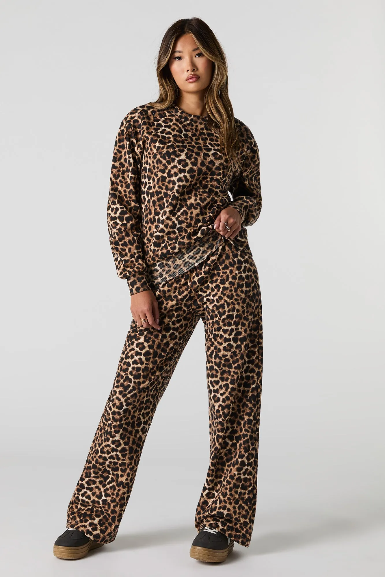 Printed Fleece Sweatshirt sold by Urban Planet product image thumbnail 3