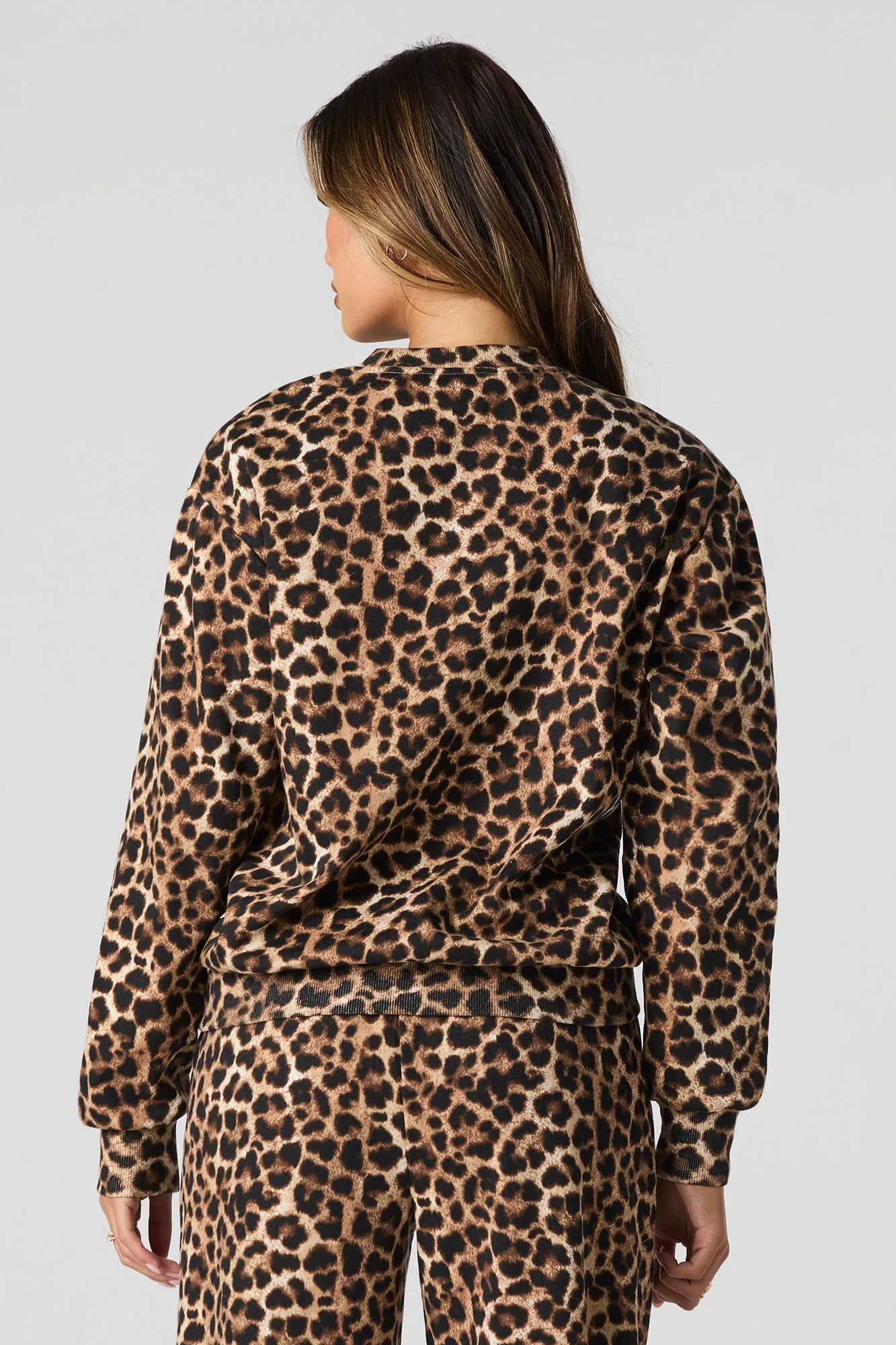 Printed Fleece Sweatshirt sold by Urban Planet product image thumbnail 2