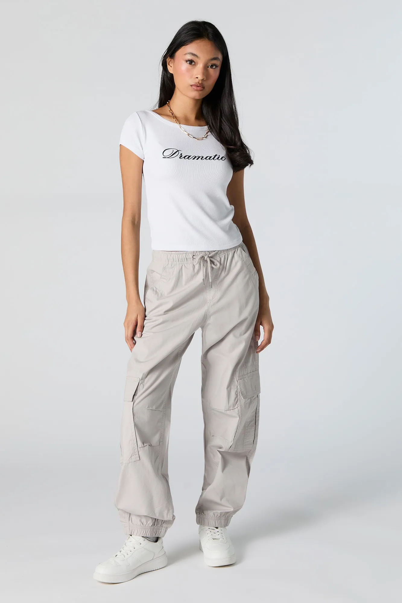 Drawstring Cargo Jogger sold by Urban Planet product image thumbnail 4