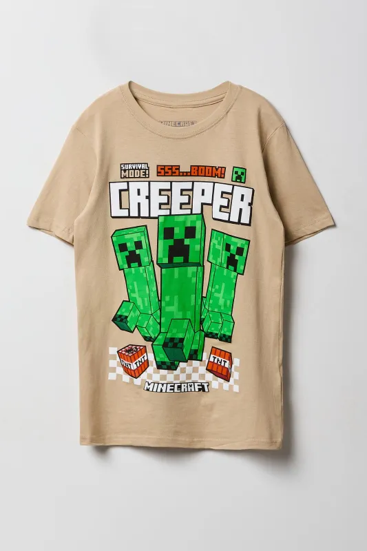 T-shirt à imprimé Minecraft pour enfant sold by Urban Planet