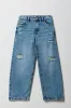 Girls Ripped Mid Rise Wide Leg Jean sold by Urban Planet