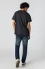 Jean mince extensible lavé noir sold by Urban Planet