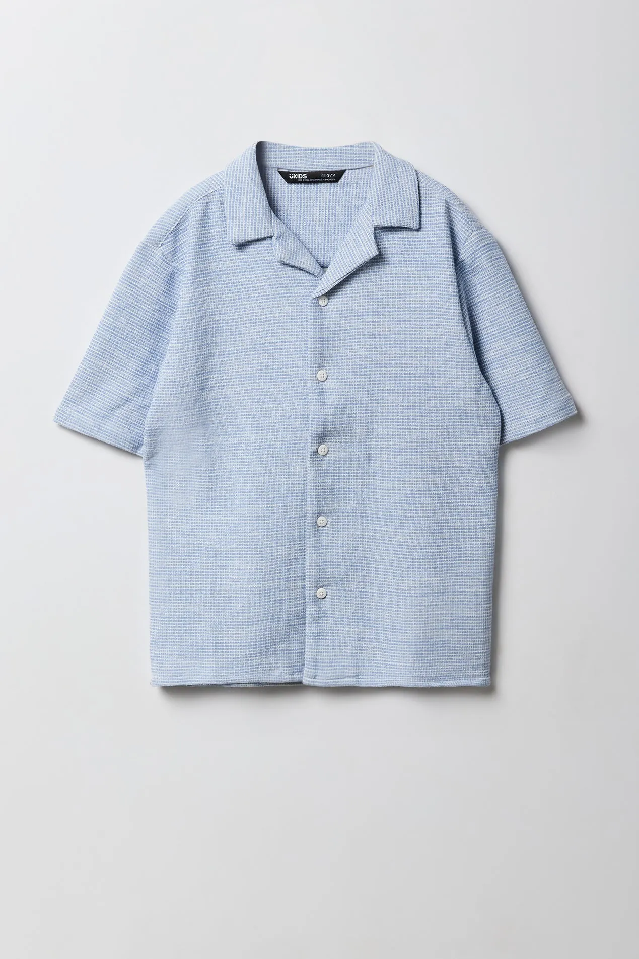 Haut texturé à manches courtes avec col pour garçon sold by Urban Planet