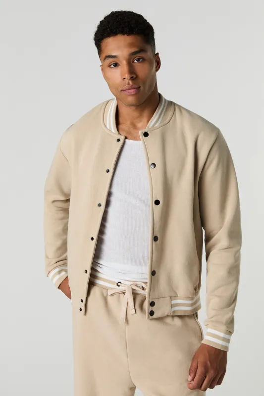 Varsity Fleece Jacket sold by Urban Planet