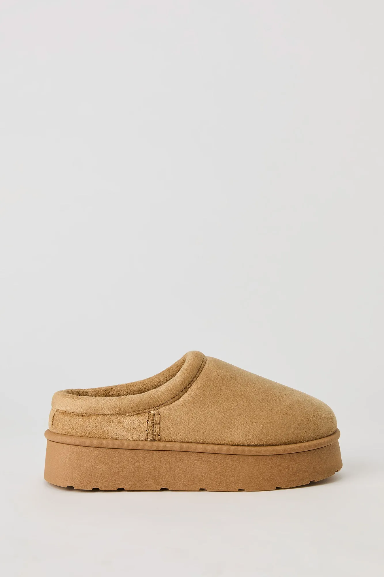 Faux Suede Platform Slipper Booties sold by Urban Planet