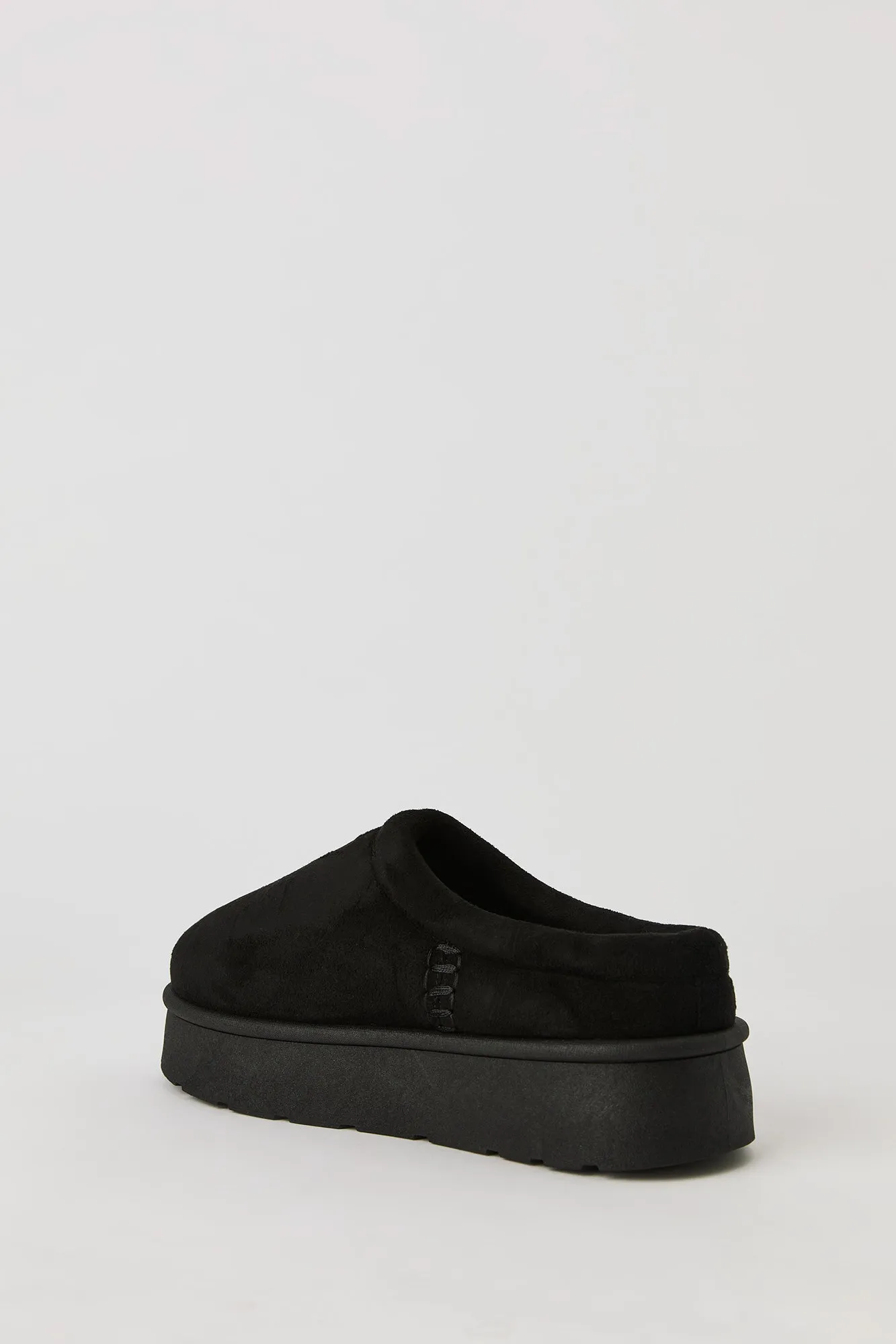 Pantoufles-bottillons à semelle plateforme en similisuède sold by Urban Planet product image thumbnail 4