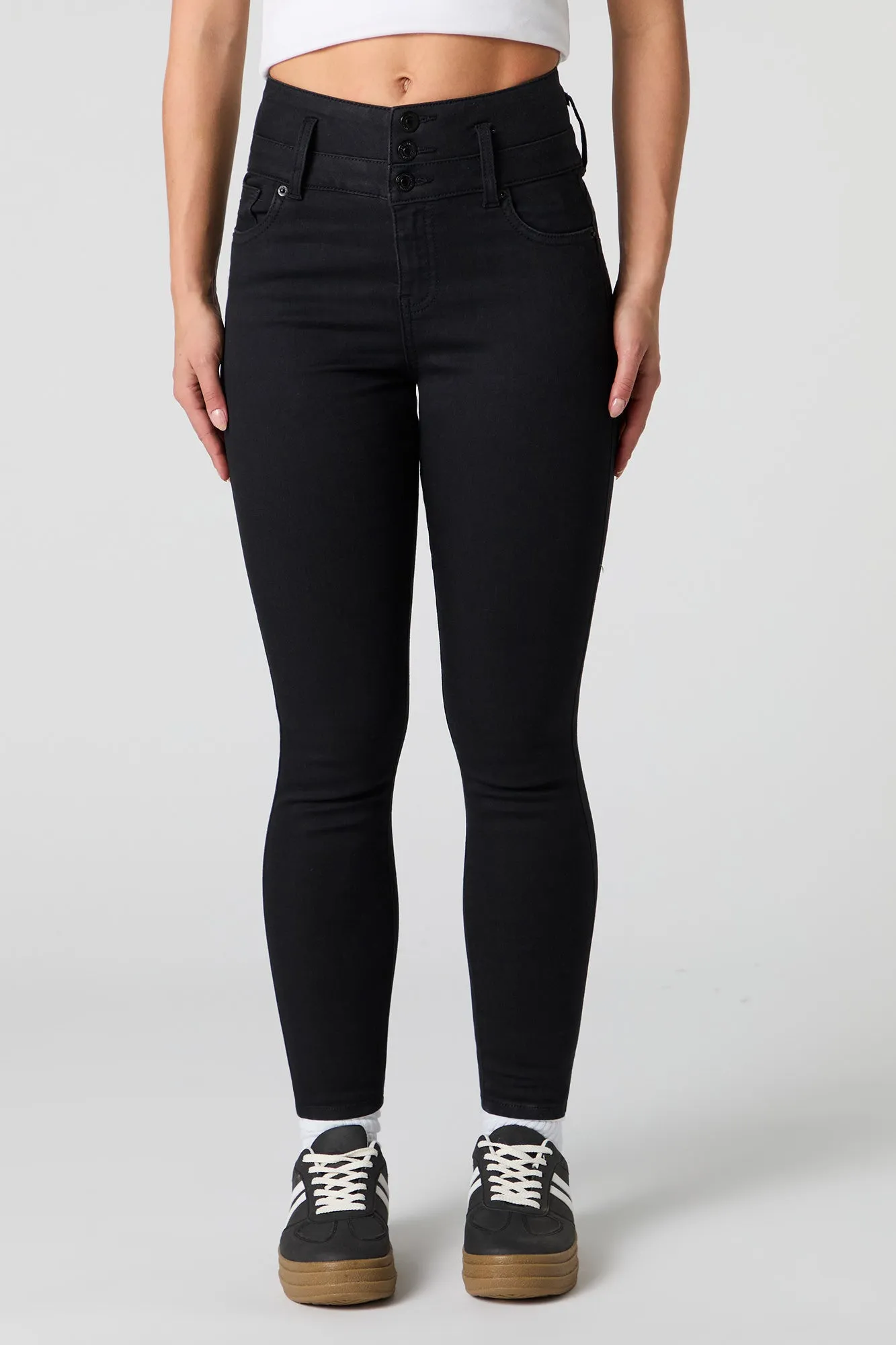 Jean ajusté taille haute remonte-fesses sold by Urban Planet product image thumbnail 2