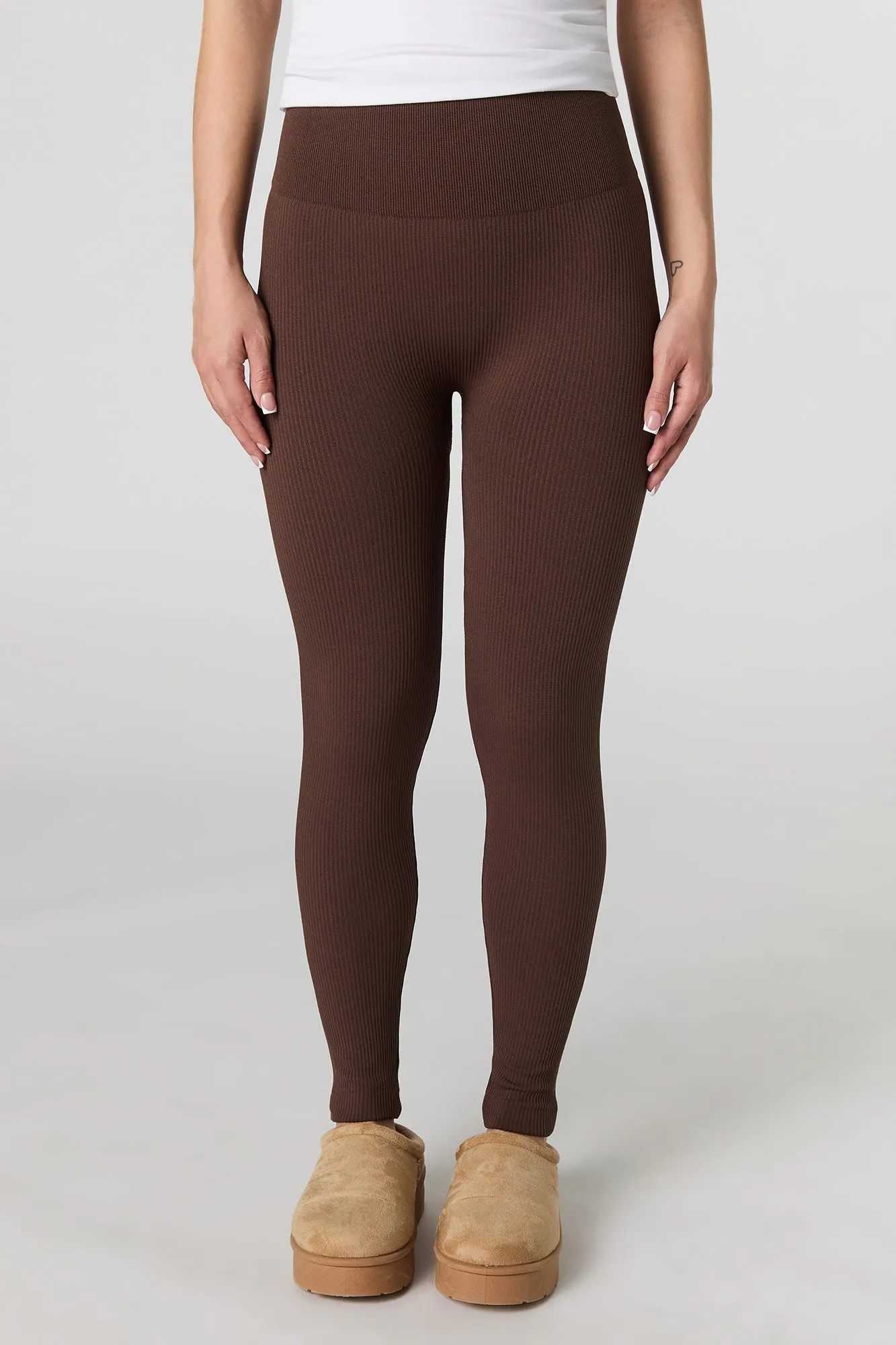 High Rise Seamless Ribbed Legging sold by Urban Planet product image thumbnail 2