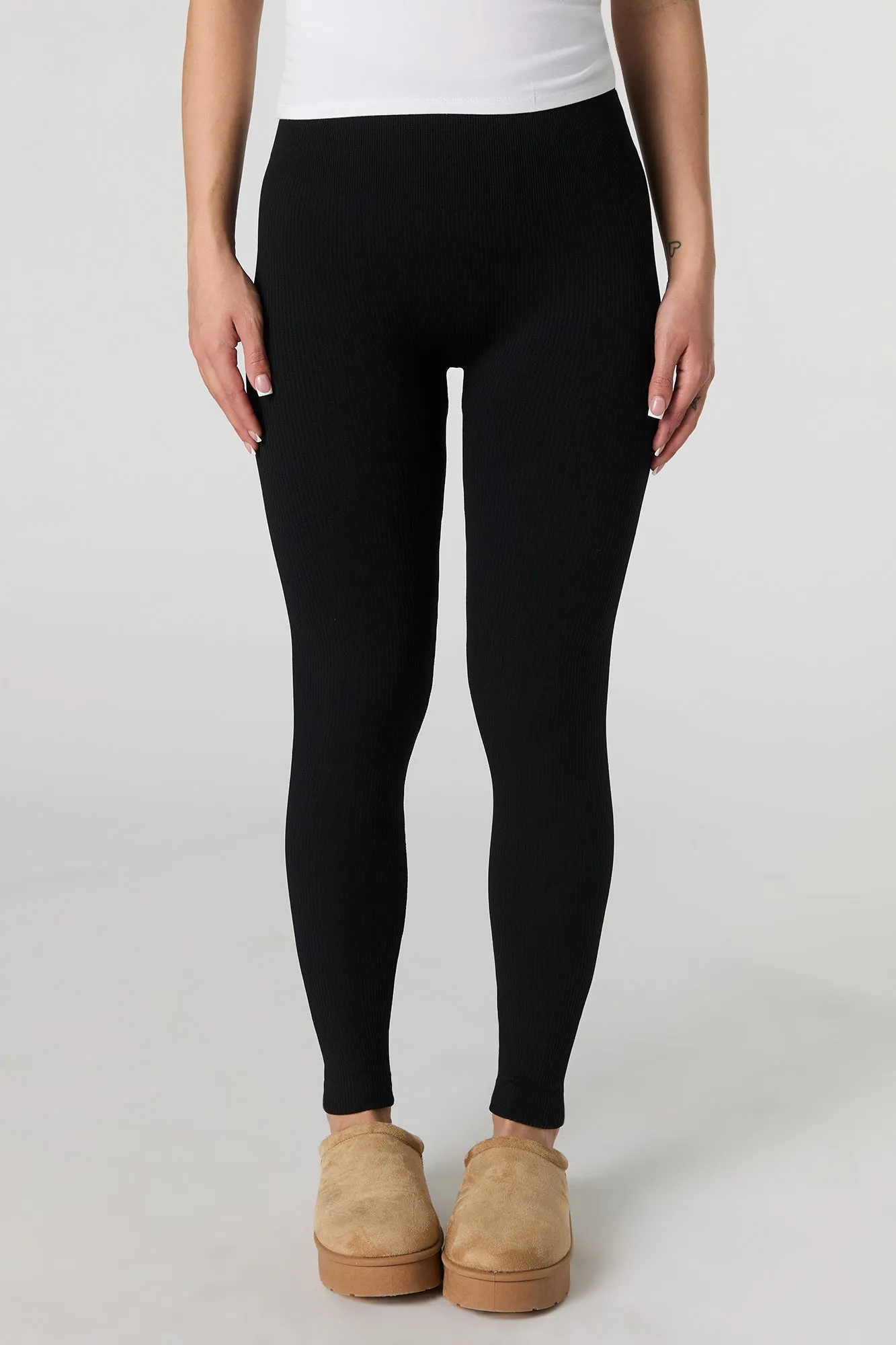 High Rise Seamless Ribbed Legging sold by Urban Planet product image thumbnail 5