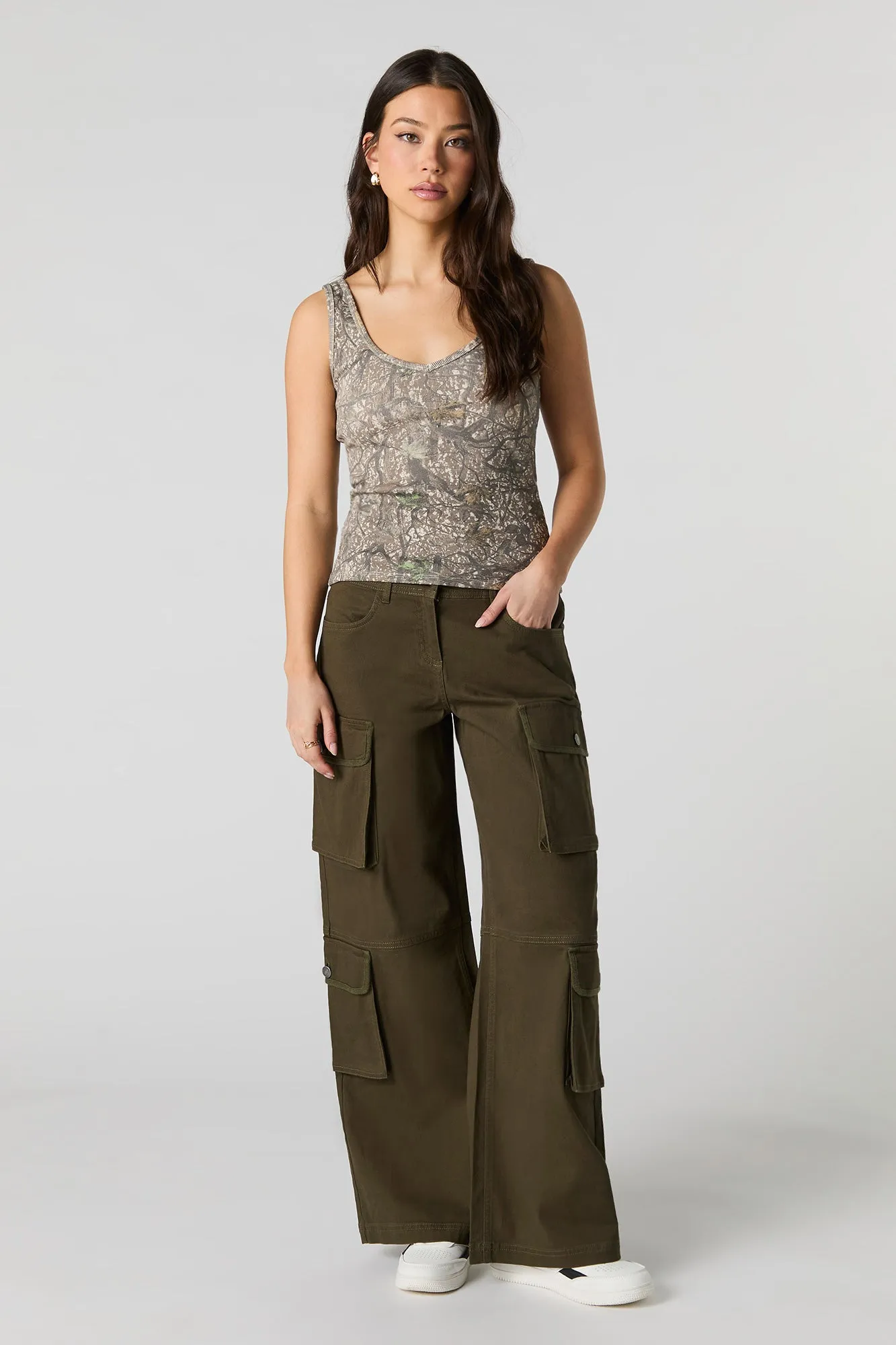 Multi Pocket Straight Leg Cargo Pant sold by Urban Planet product image thumbnail 4