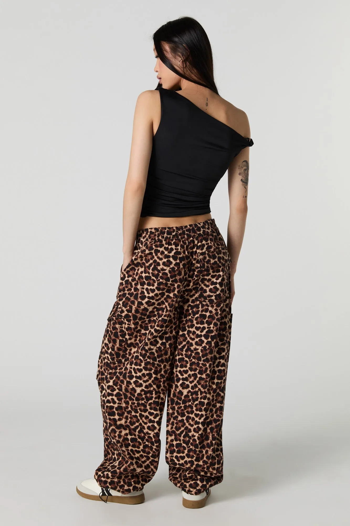 Printed Baggy Toggle Hem Cargo Pant sold by Urban Planet product image thumbnail 3