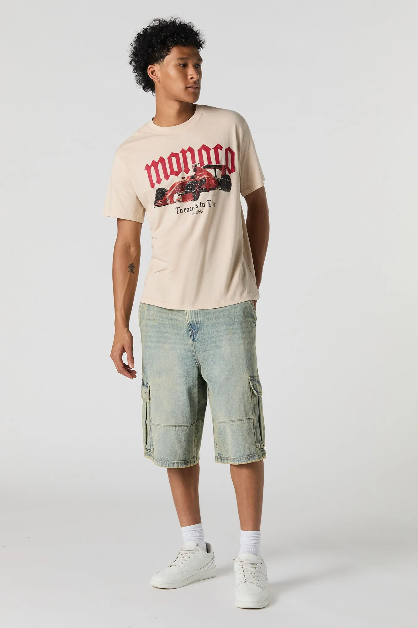 Monaco Racing Graphic T-Shirt sold by Urban Planet product image thumbnail 3