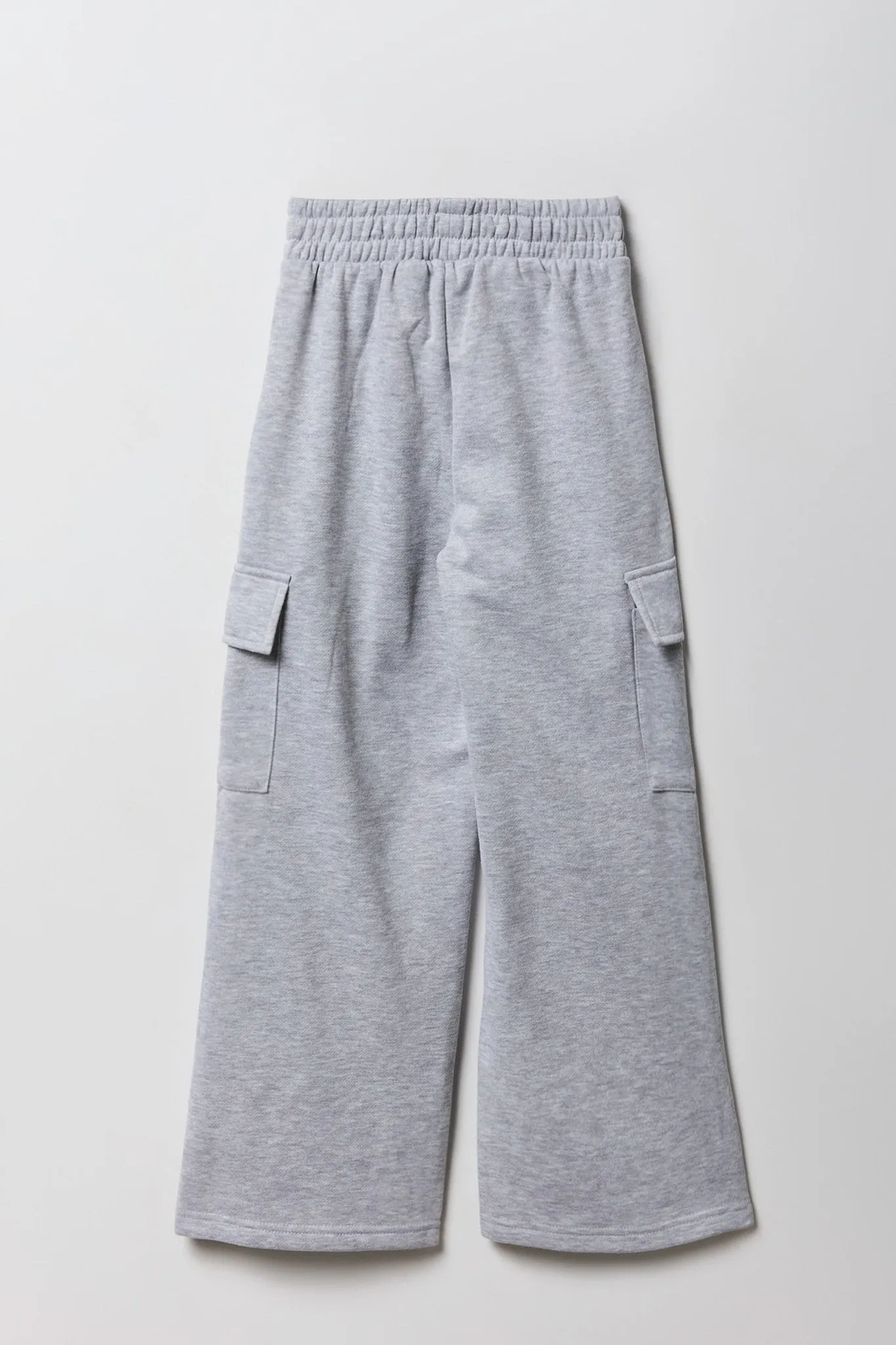 Girls Wide Leg Cargo Fleece Sweatpant sold by Urban Planet product image thumbnail 2