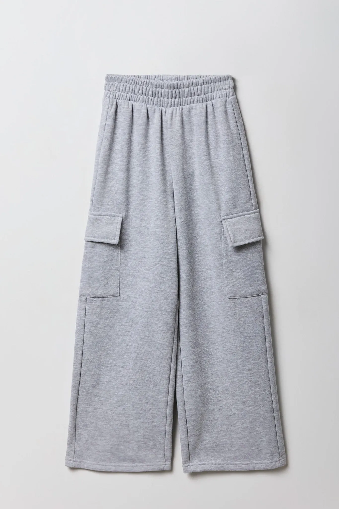 Girls Wide Leg Cargo Fleece Sweatpant sold by Urban Planet