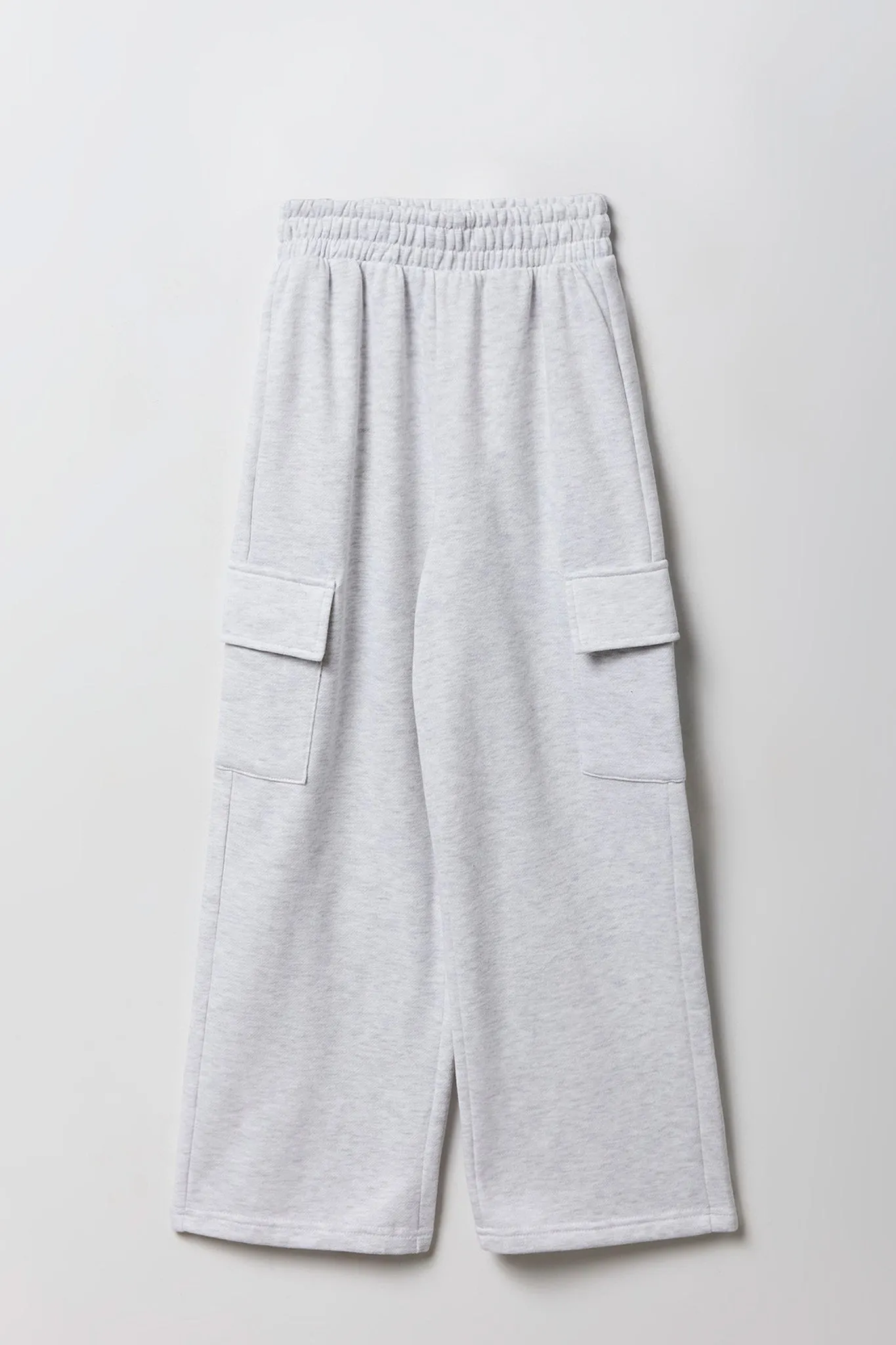 Pantalon d'entraînement cargo à jambe large en molleton pour fille sold by Urban Planet product image thumbnail 5