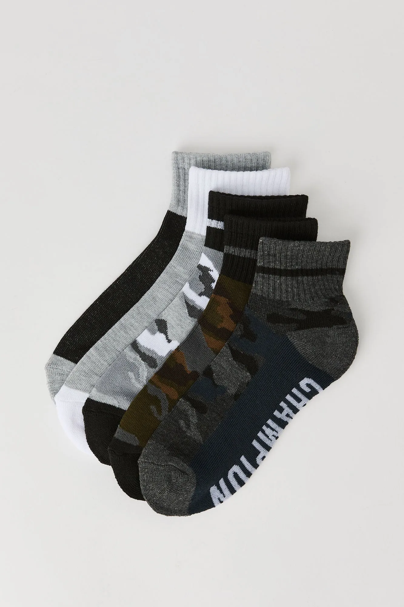 Boys Camo Socks (5 Pack) sold by Urban Planet