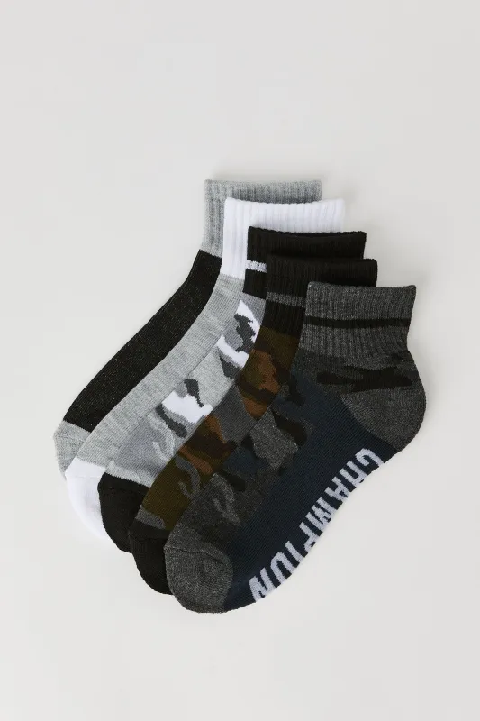 Chaussettes avec motif camouflage pour garçon (5 paires) sold by Urban Planet