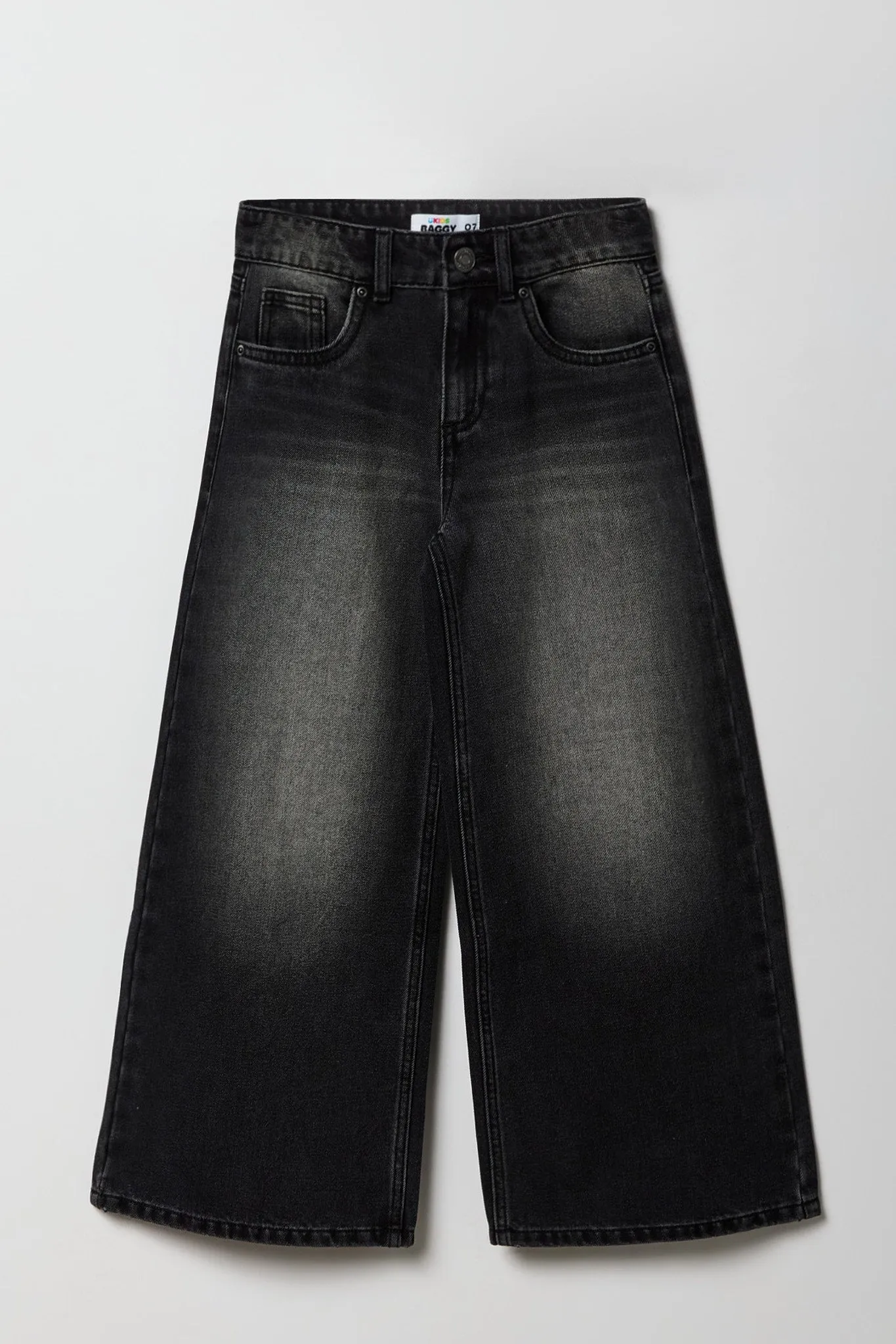 Jean rigide baggy surdimensionné pour filles sold by Urban Planet