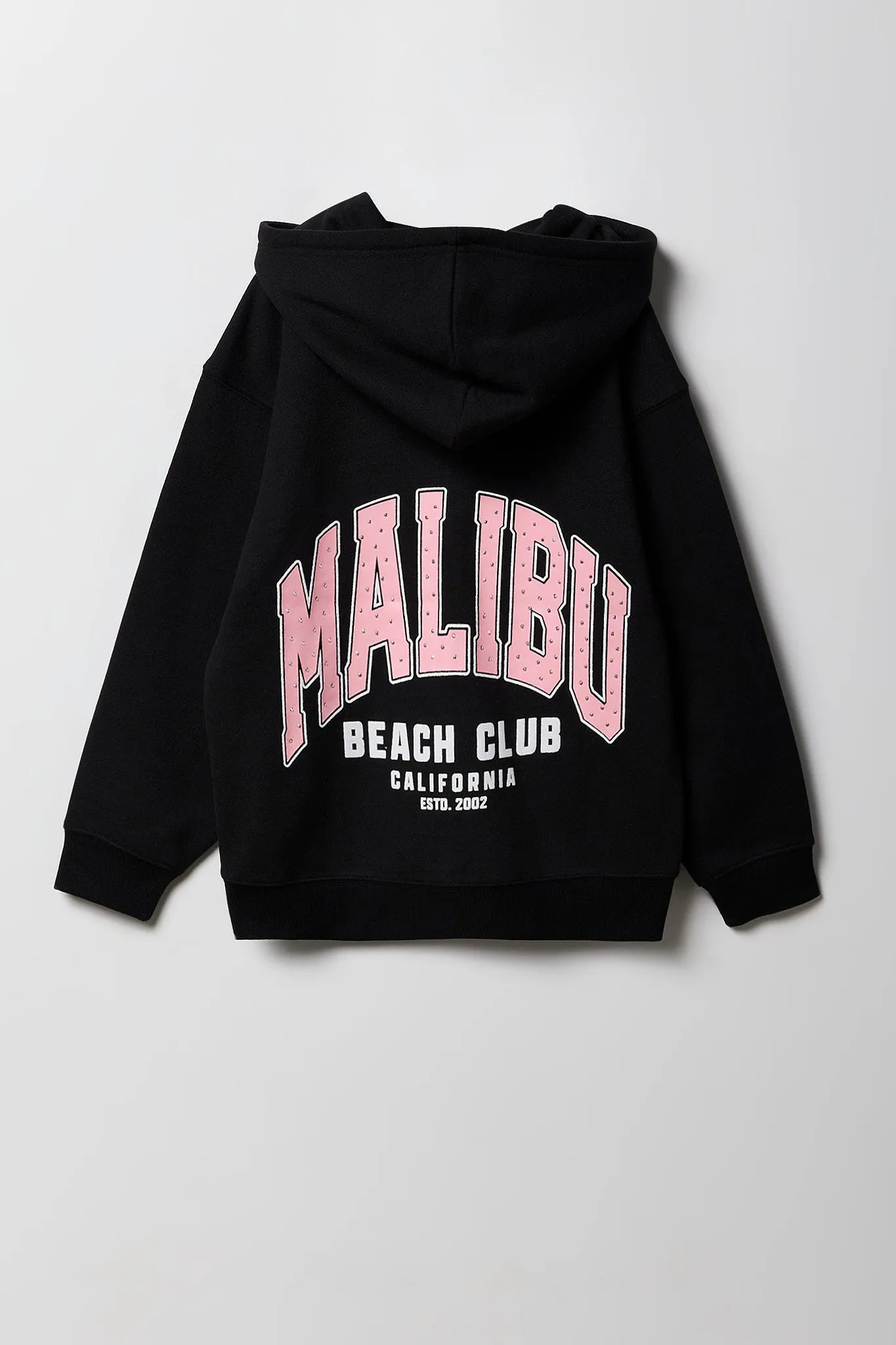 Girls Fleece Graphic Oversized Zip-Up Hoodie sold by Urban Planet